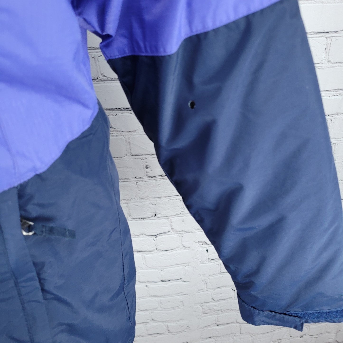 Columbia Omni Shield Purple Blue Insulated Puffer Hooded Jacket Youth L *sm hole