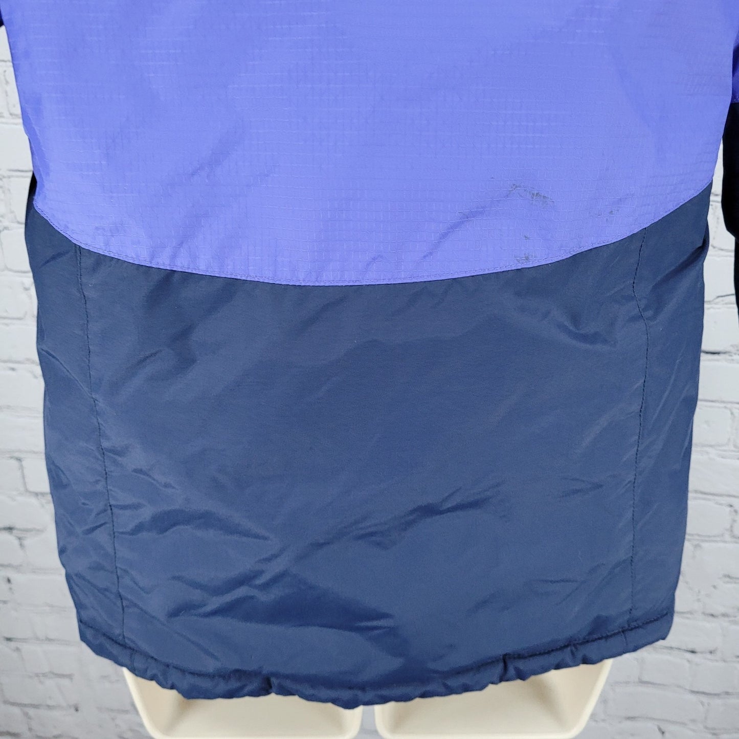 Columbia Omni Shield Purple Blue Insulated Puffer Hooded Jacket Youth L *sm hole