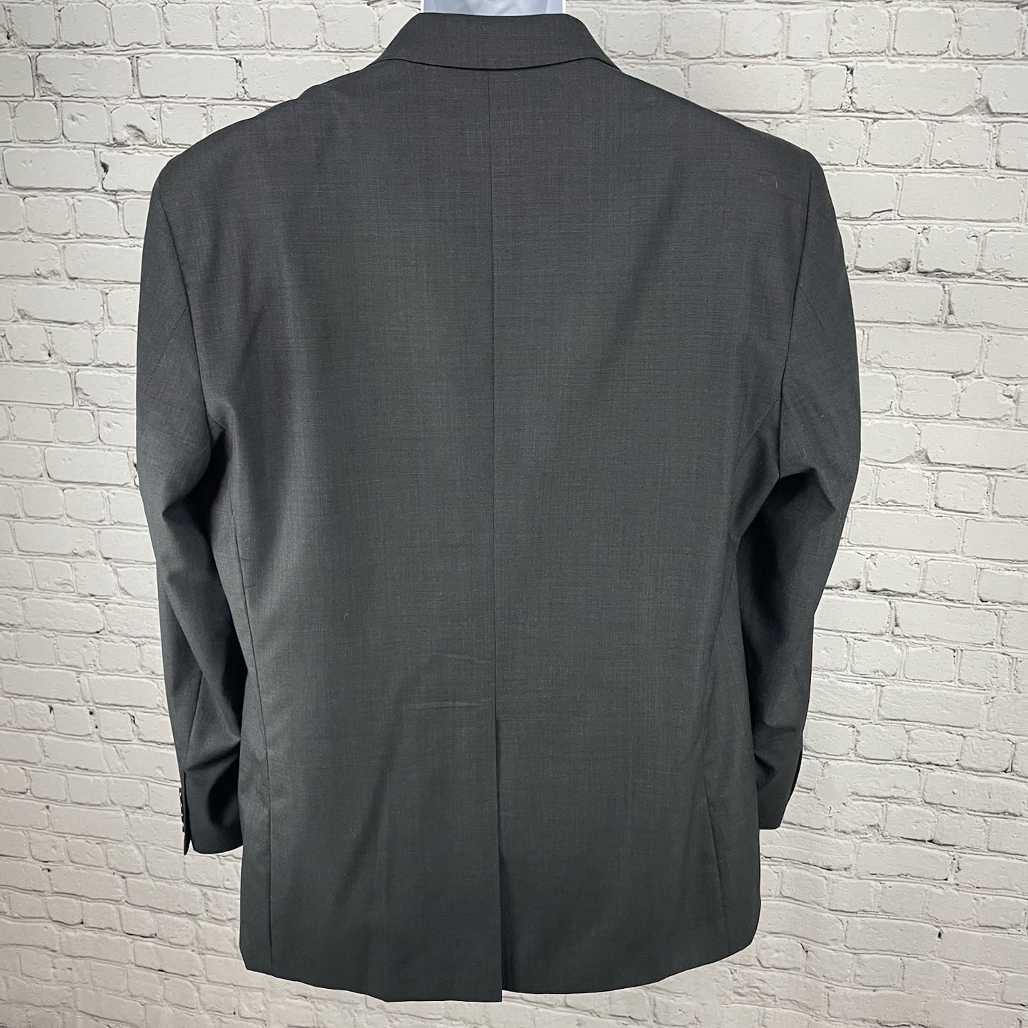 Jos A Bank Black 100% Wool 2 Button Vented Notch Blazer Sport Coat Size 44L