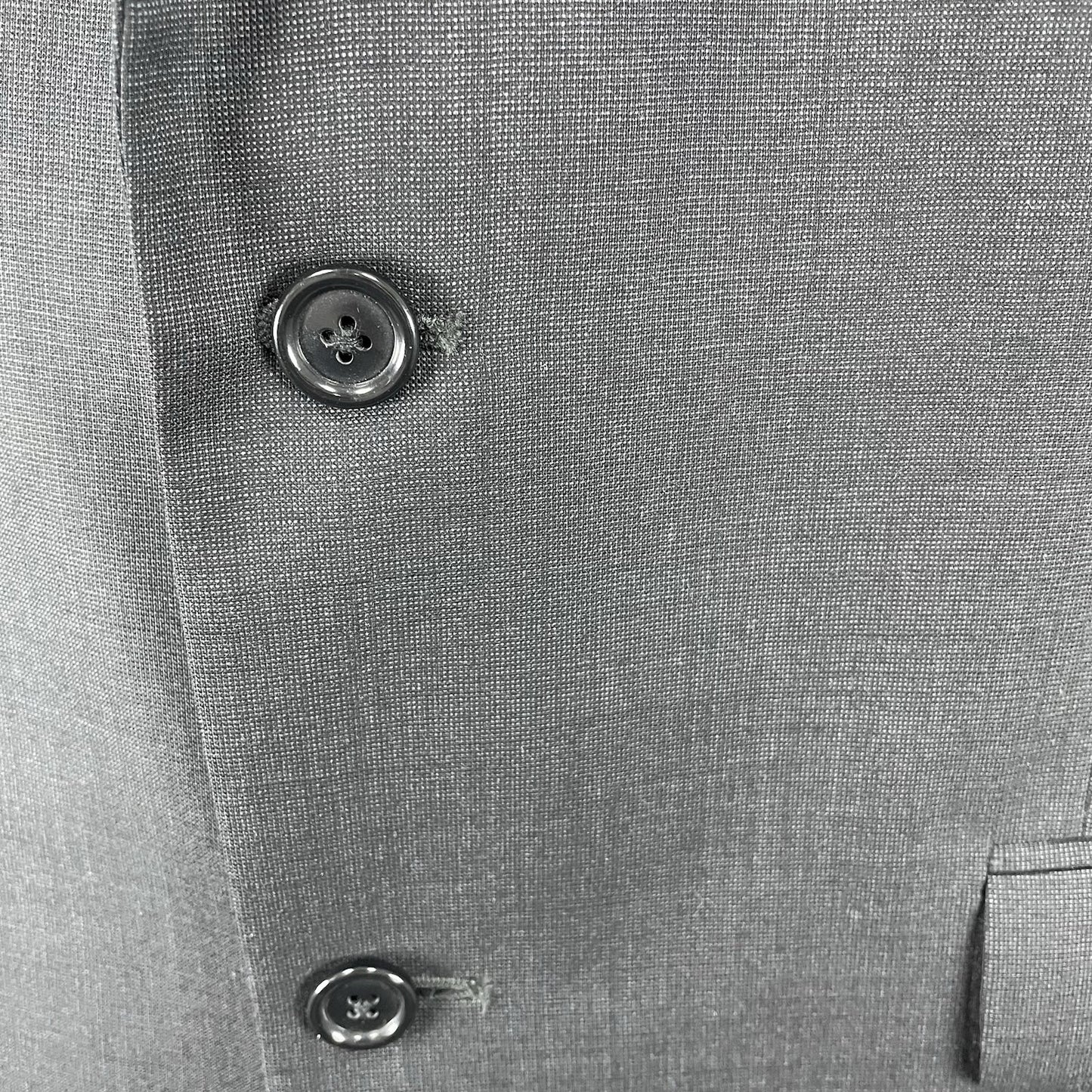 Jos A Bank Black 100% Wool 2 Button Vented Notch Blazer Sport Coat Size 44L