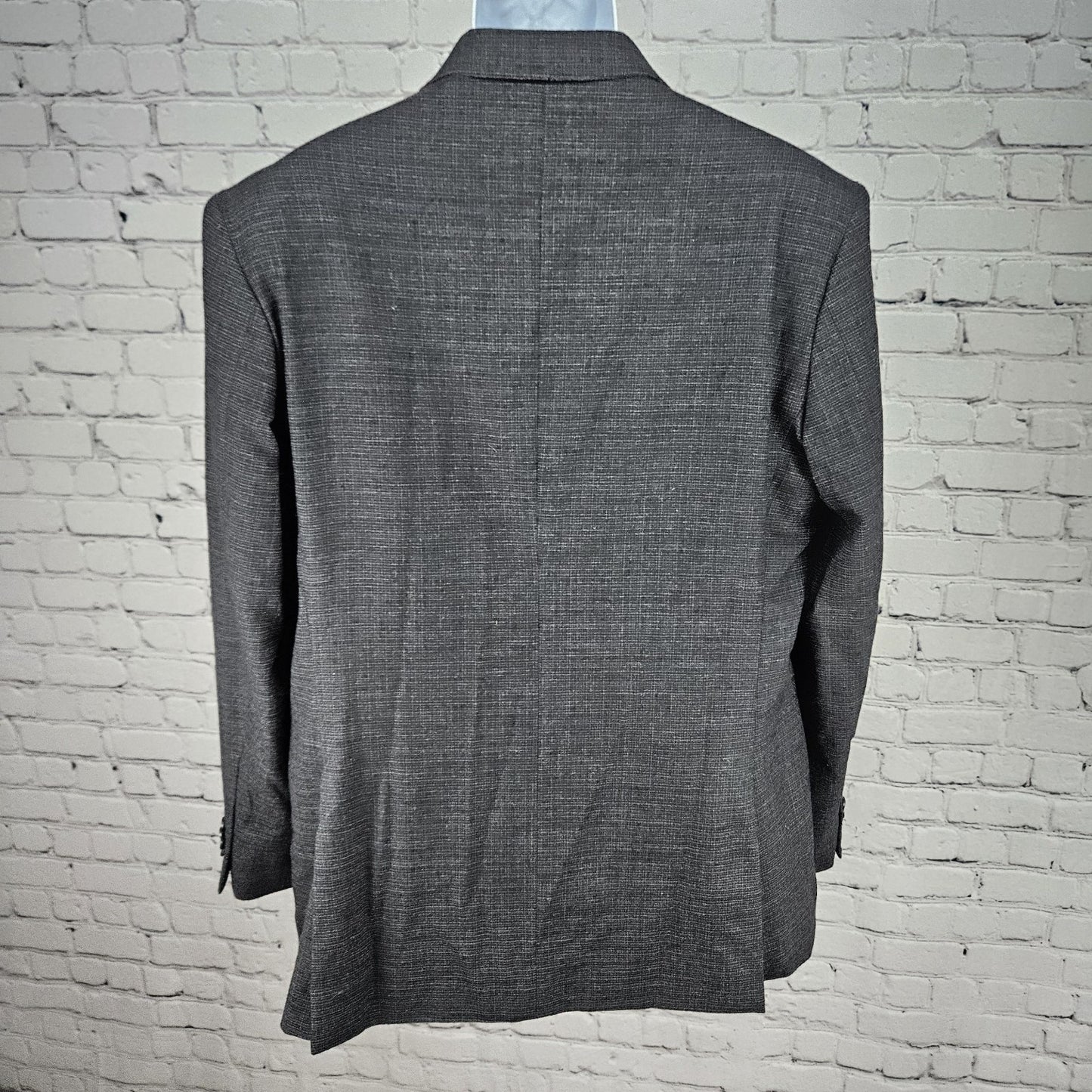 Awearness Kenneth Cole Grey Wool Stretch Slim Fit 2 Button Blazer Sport Coat 44L