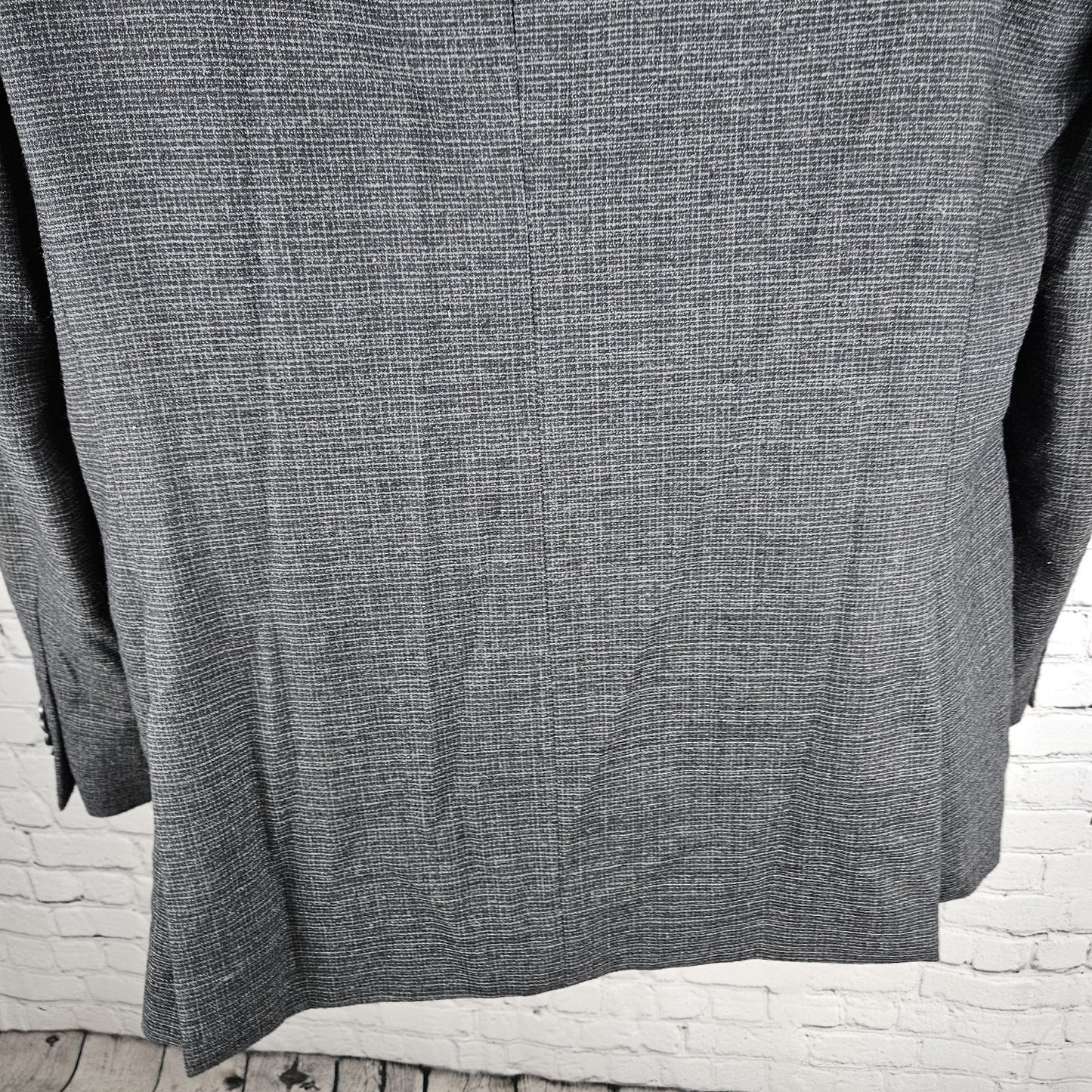 Awearness Kenneth Cole Grey Wool Stretch Slim Fit 2 Button Blazer Sport Coat 44L