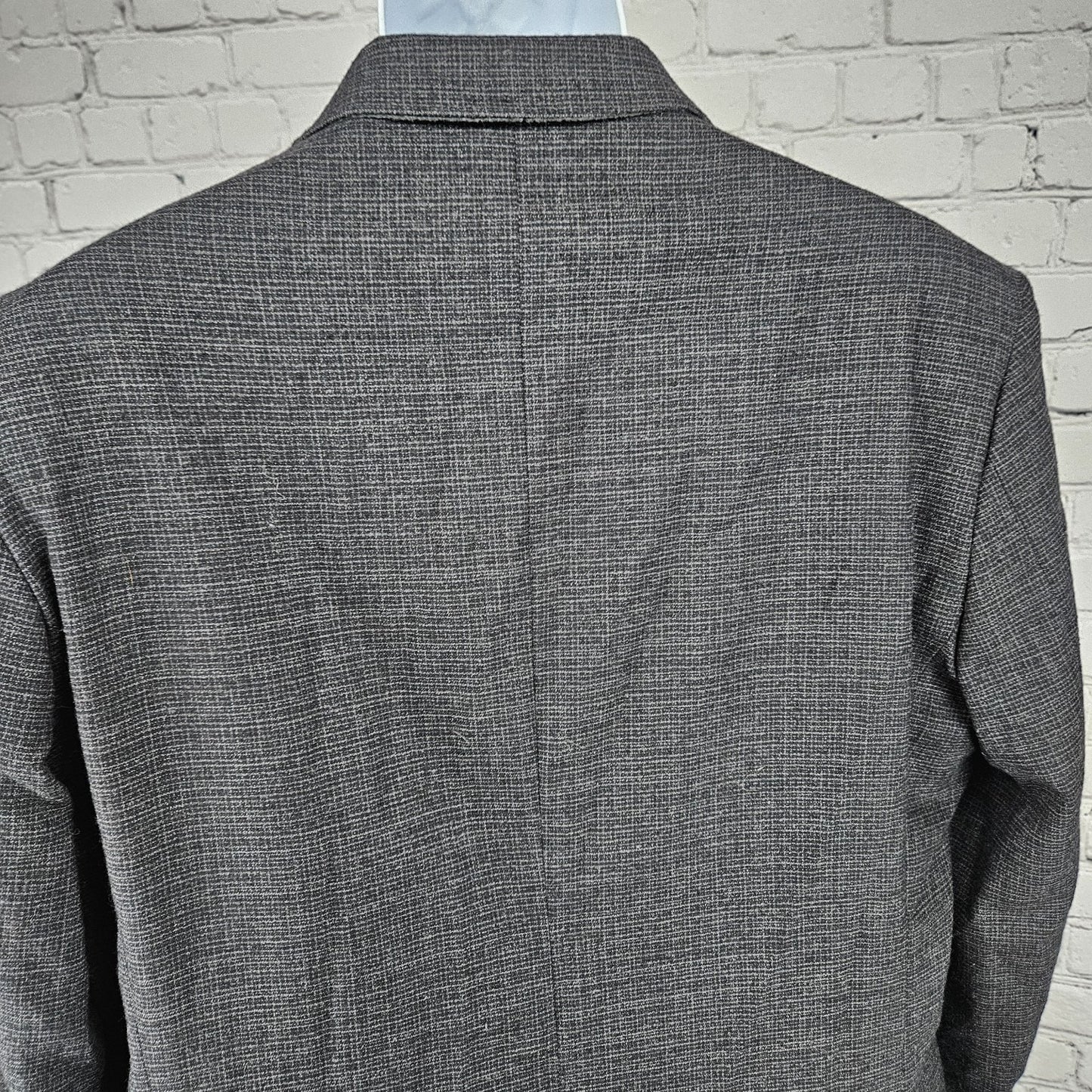 Awearness Kenneth Cole Grey Wool Stretch Slim Fit 2 Button Blazer Sport Coat 44L