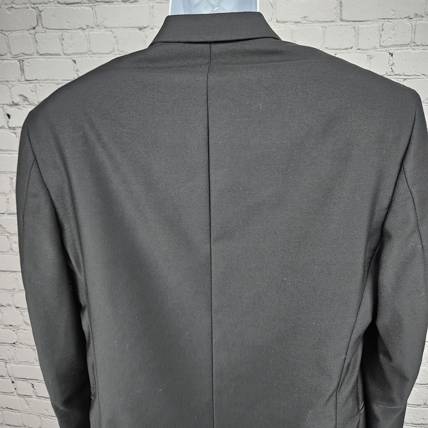 Principe Black 100% Wool 1 Button Ventless Notch Tuxedo Blazer Jacket Italy 40R
