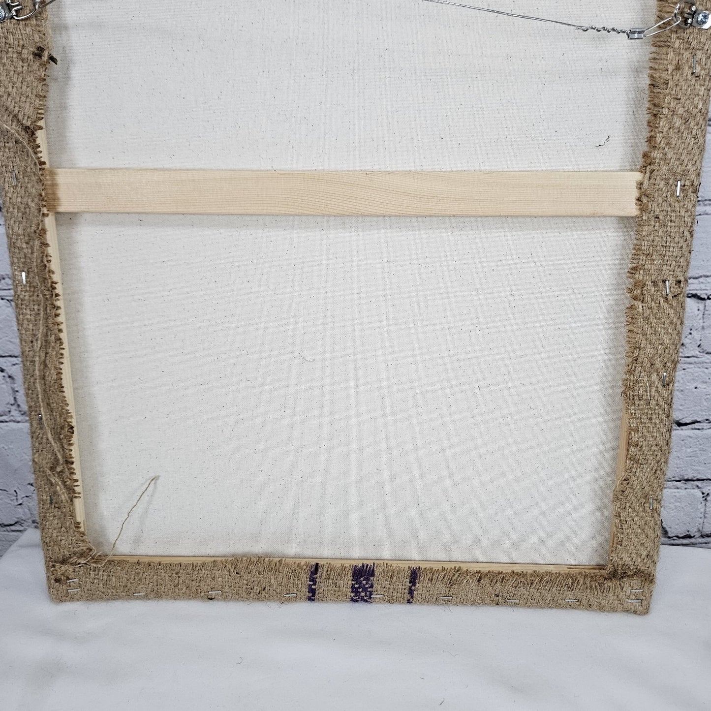 Grapos Mexico Coffee Authentic Burlap Sack Wrapped Canvas Wood Framed Art 24x18