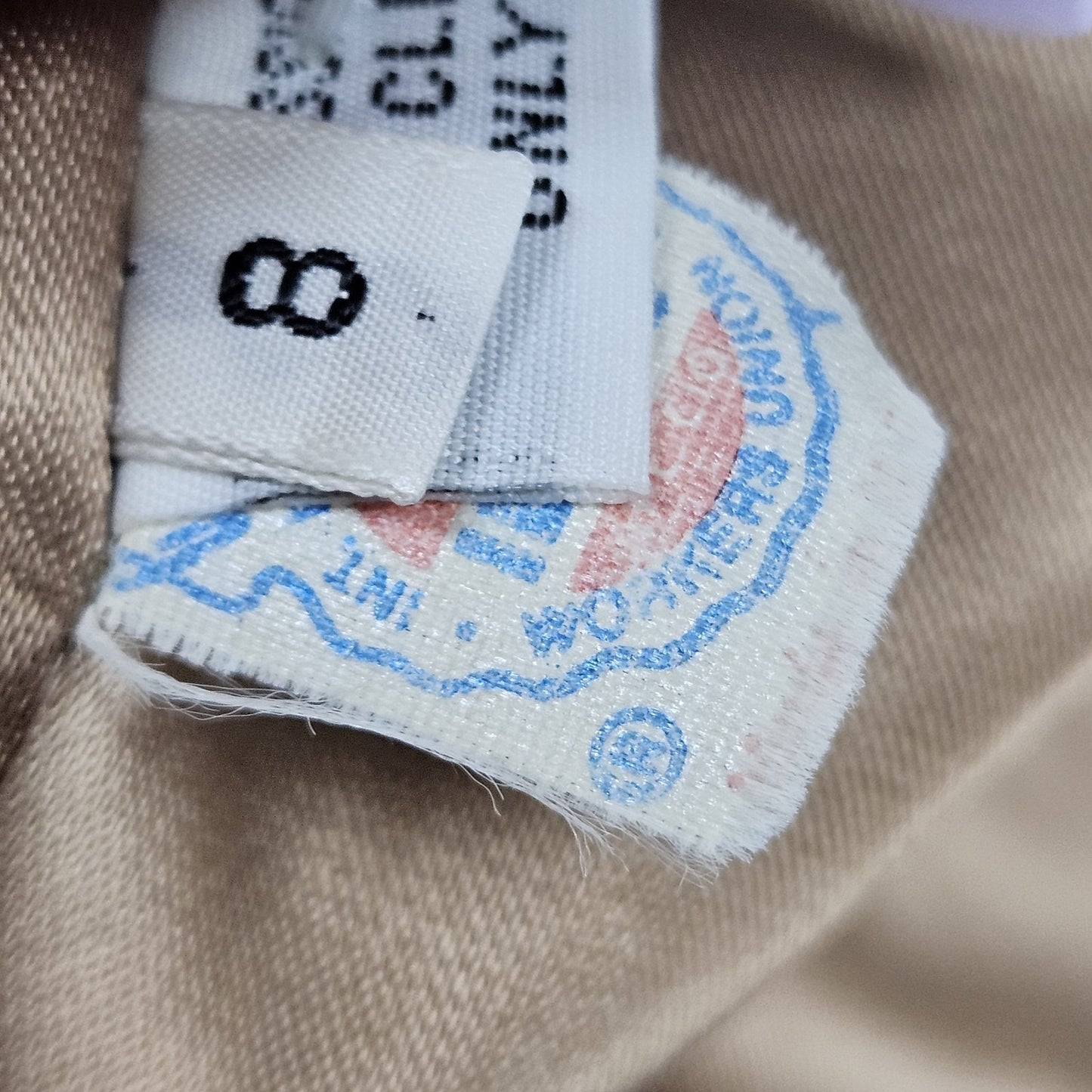 VTG Regency Bergdorf Goodman Tan 100% Pure Camel Hair Pea Coat USA 8