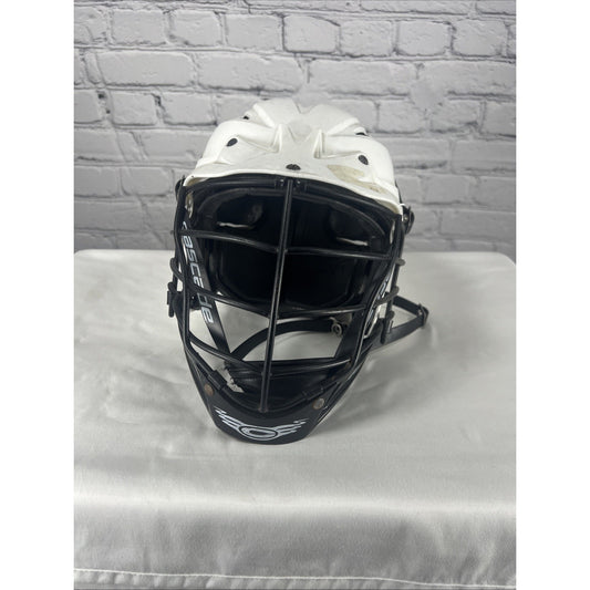 Cascade White CPV-R W/W/B/B Adjustable Lacrosse Helmet M/L