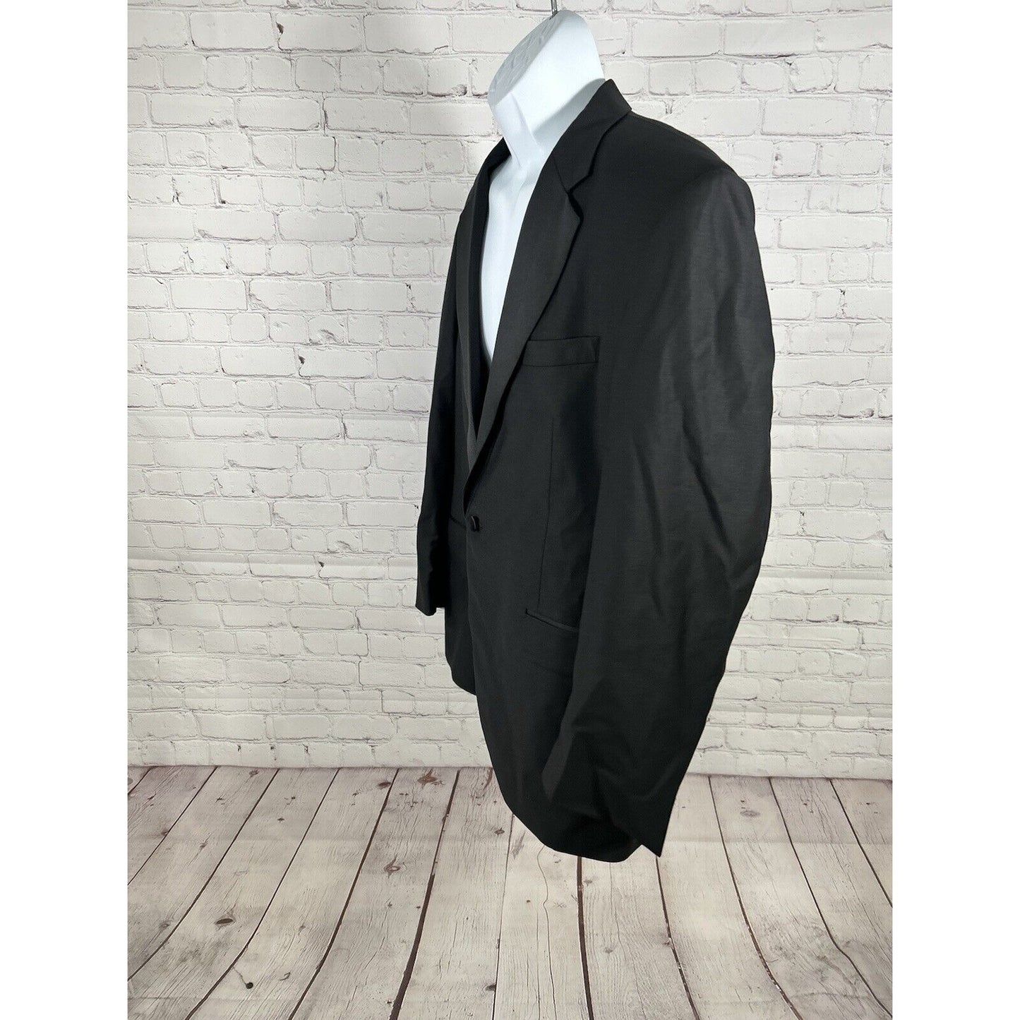 Jos A Bank Black 100% Wool Single Button Notch Tuxedo Suit Jacket Men’s 42R