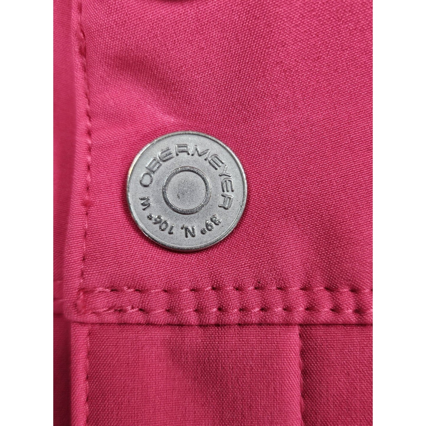 Obermeyer Pink Adjustable Waist Fleece Lined Snow Ski Pants Teen XL 18 (28x30)