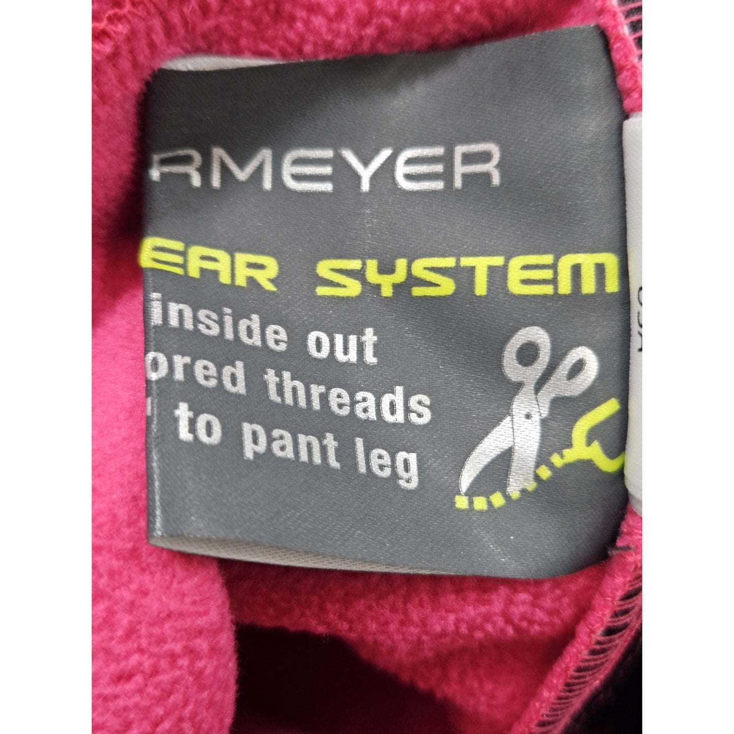 Obermeyer Pink Adjustable Waist Fleece Lined Snow Ski Pants Teen XL 18 (28x30)