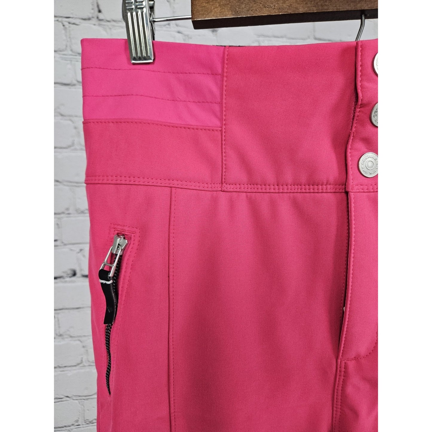 Obermeyer Pink Adjustable Waist Fleece Lined Snow Ski Pants Teen XL 18 (28x30)