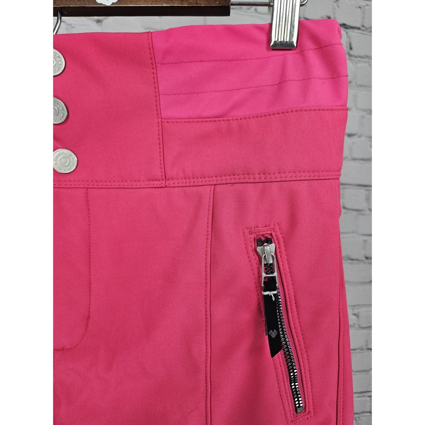 Obermeyer Pink Adjustable Waist Fleece Lined Snow Ski Pants Teen XL 18 (28x30)