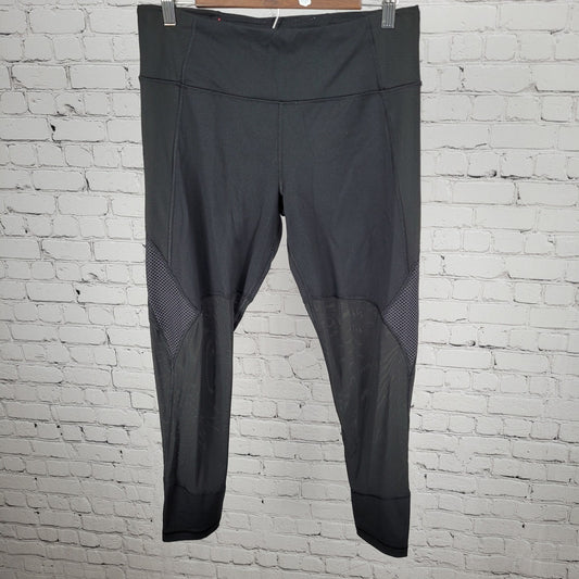 VSX Black Knockout By Victoria's Secret Tight Yoga Pants Size Large L (30x27)