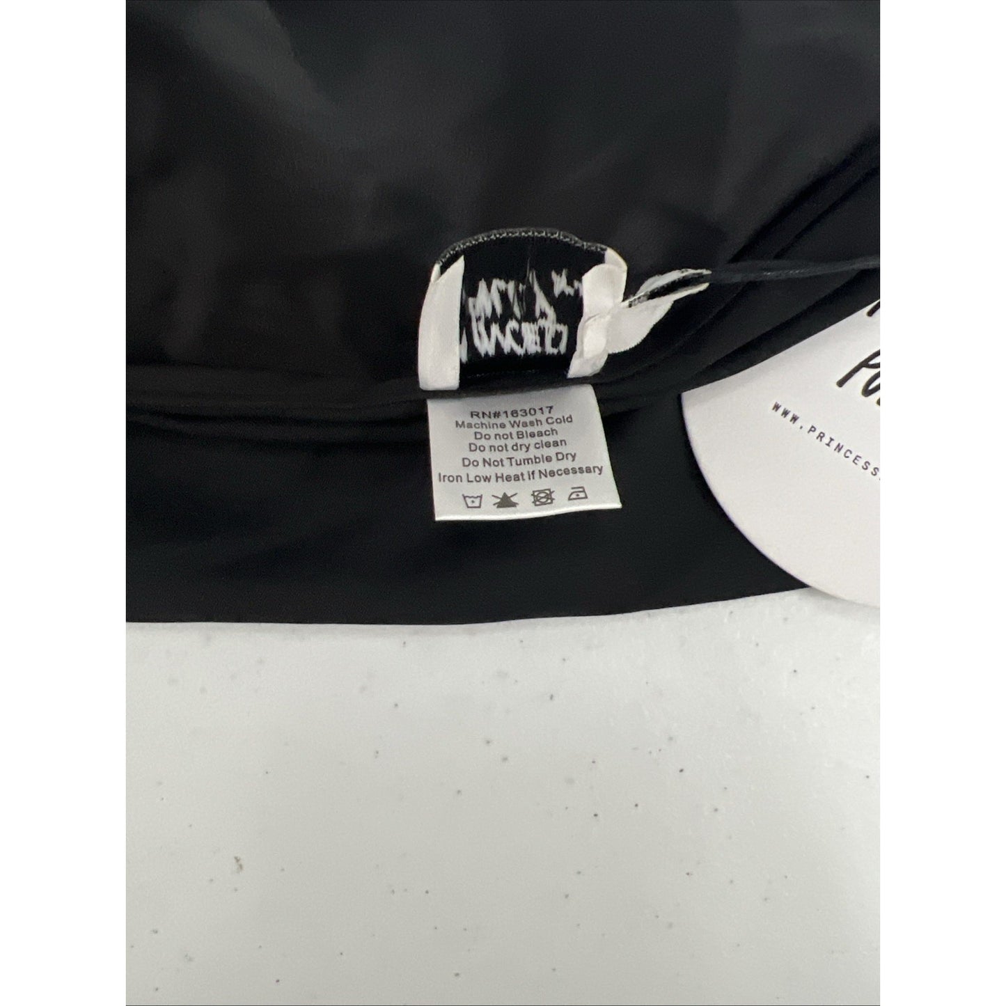 NWD Princess Polly Skylar Black Mini Wrap Satiny Short Skirt Size 6