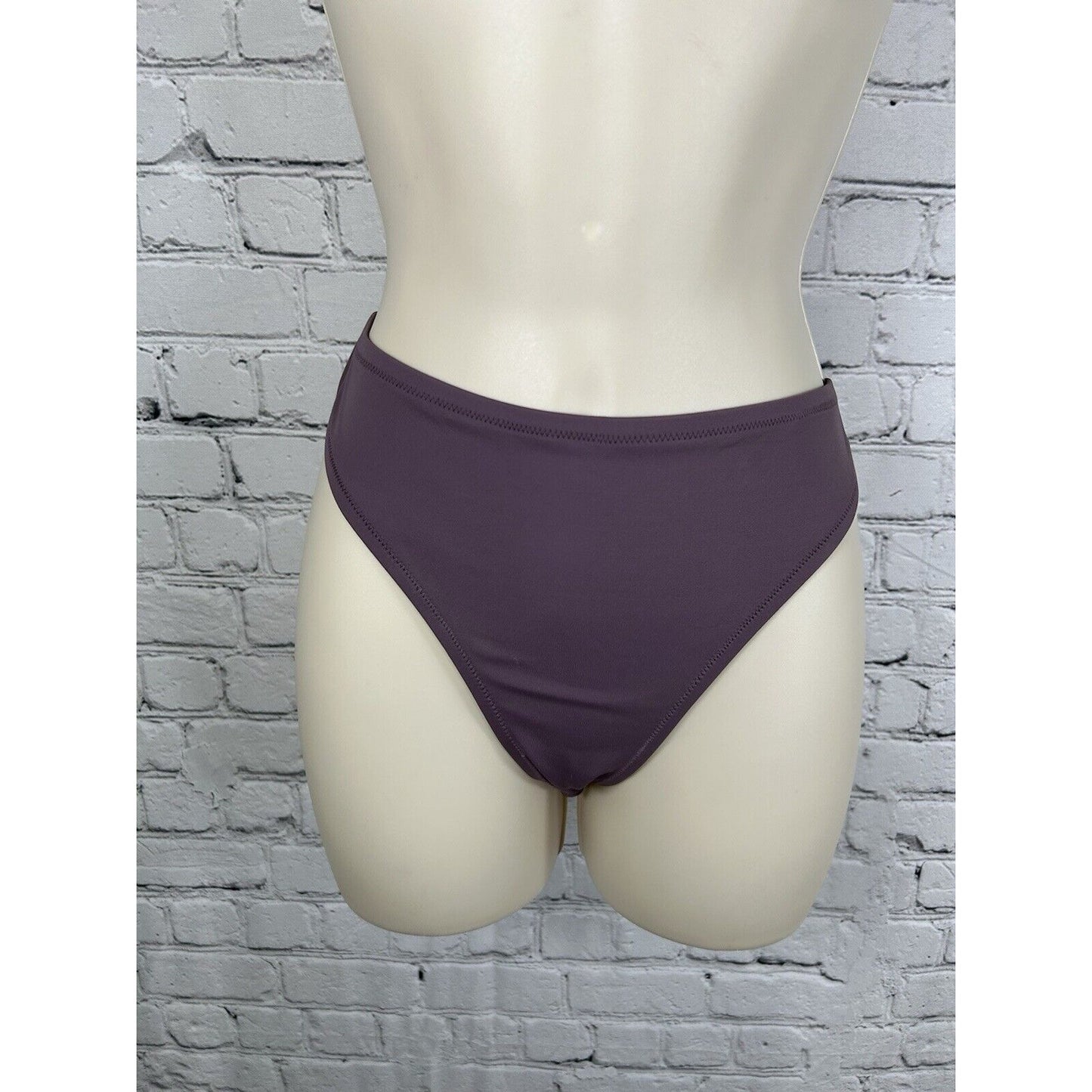 Shade & Shore Purple Cheeky High Waisted Bikini Bottom L