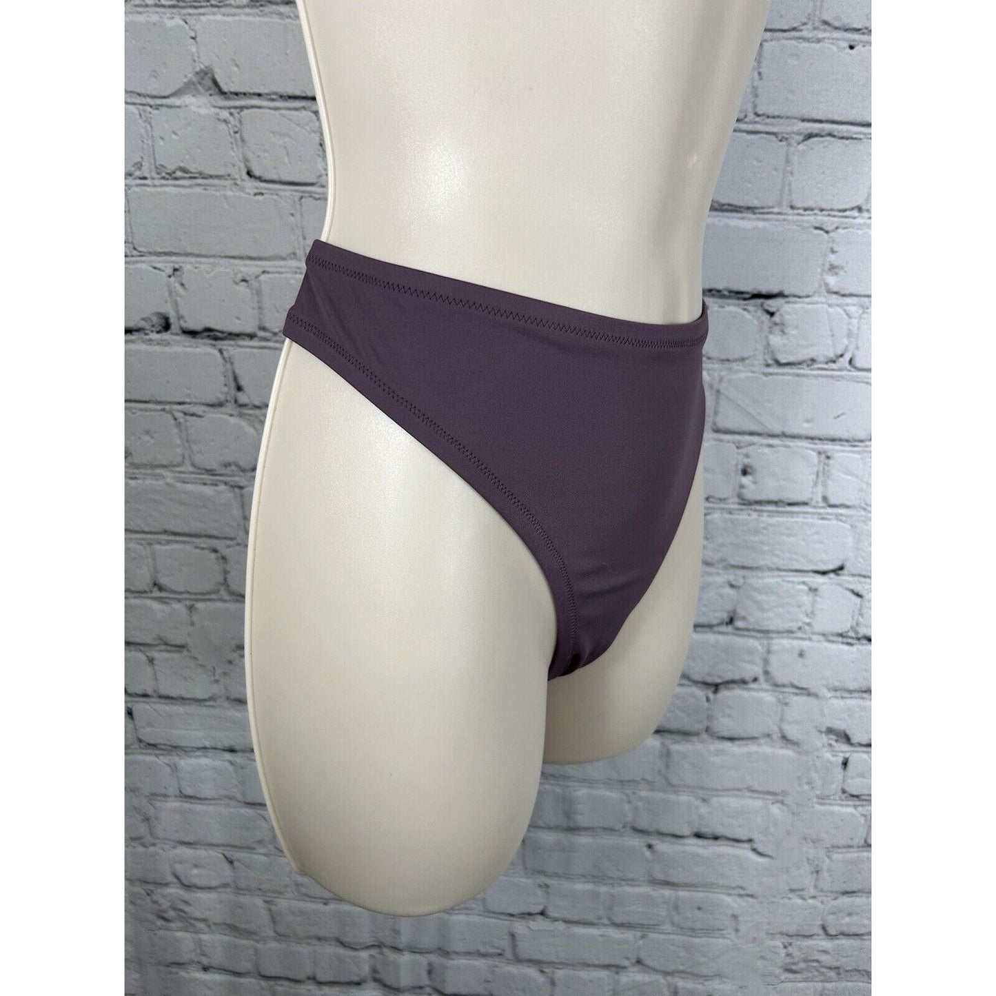 Shade & Shore Purple Cheeky High Waisted Bikini Bottom L