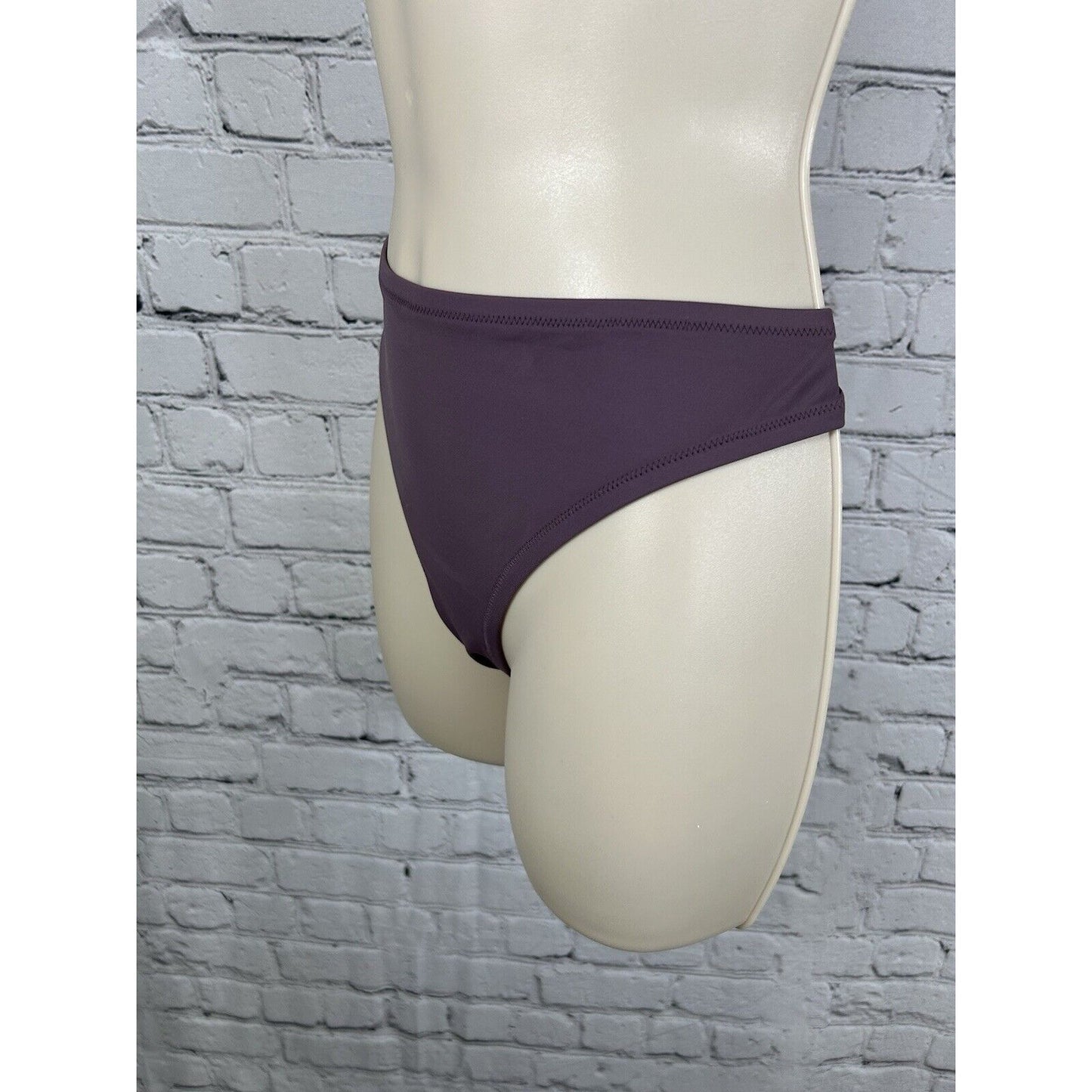 Shade & Shore Purple Cheeky High Waisted Bikini Bottom L
