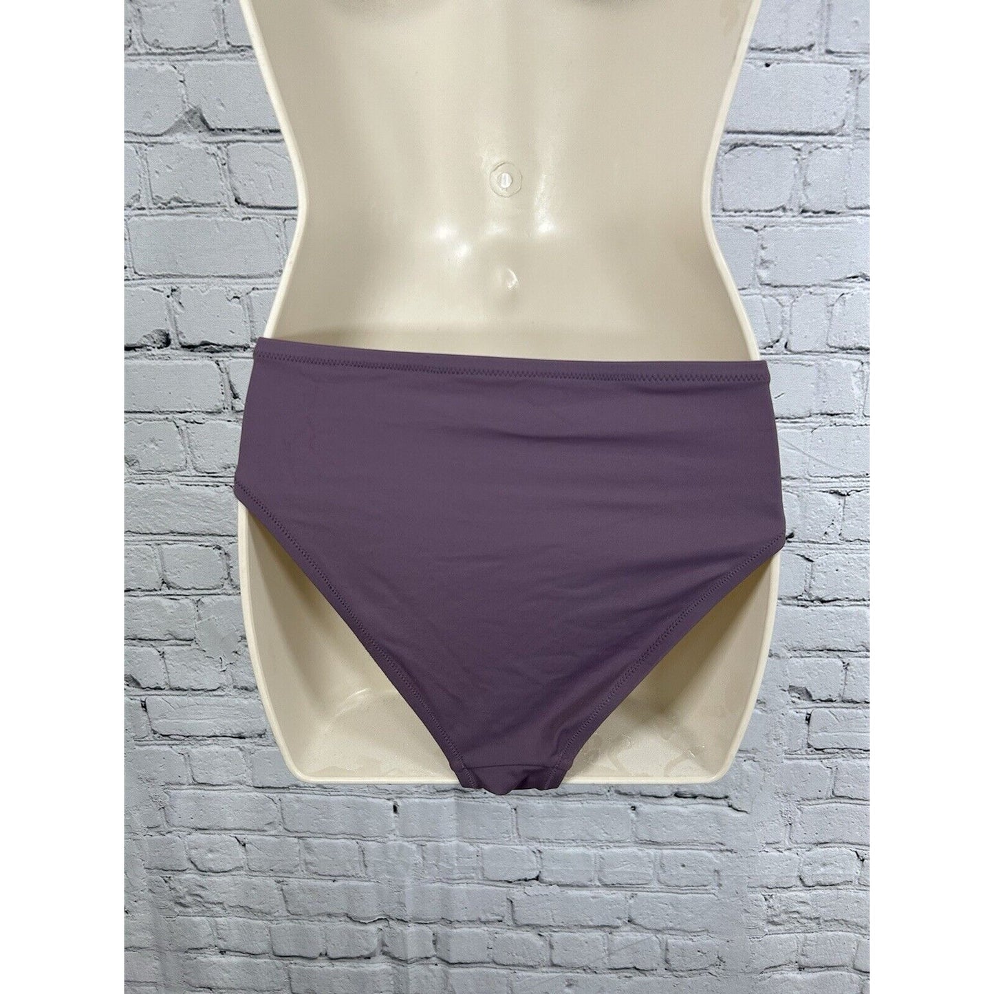 Shade & Shore Purple Cheeky High Waisted Bikini Bottom L