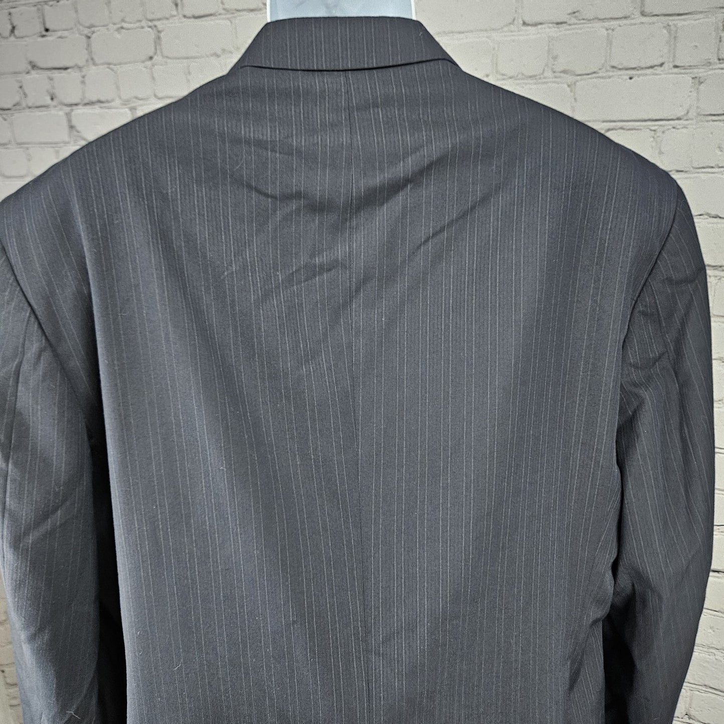 Haggar Navy Suit Up System 2 Button Notch Vented Full 2 Piece Set 46L (36x32)