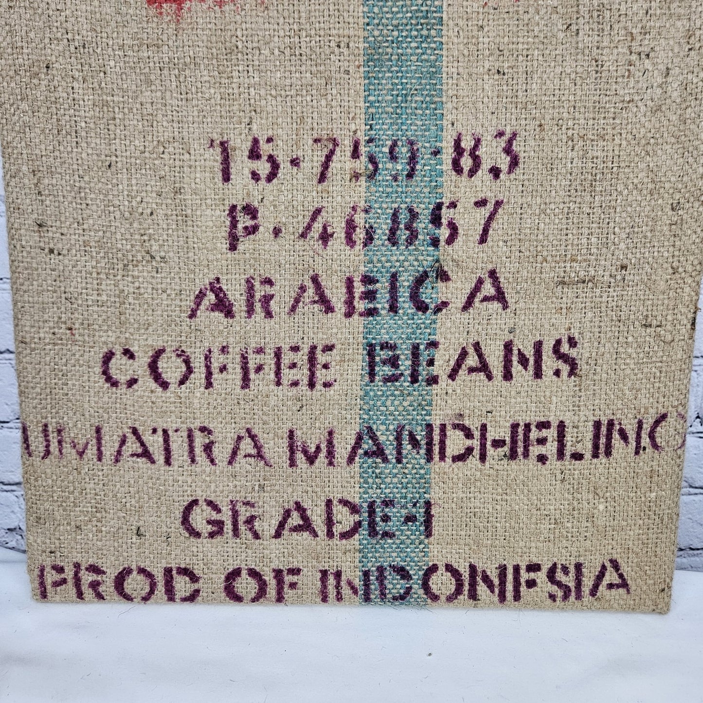 Royal Coffee Authentic Burlap Sack Wrapped Canvas Wood Framed Art 24x18