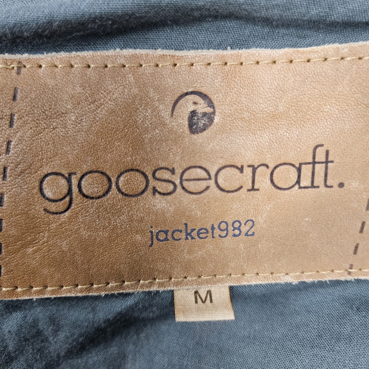 Goosecraft Black Genuine Leather Jacket 982 Simpson Jr Quilted Moto Cotton Lined