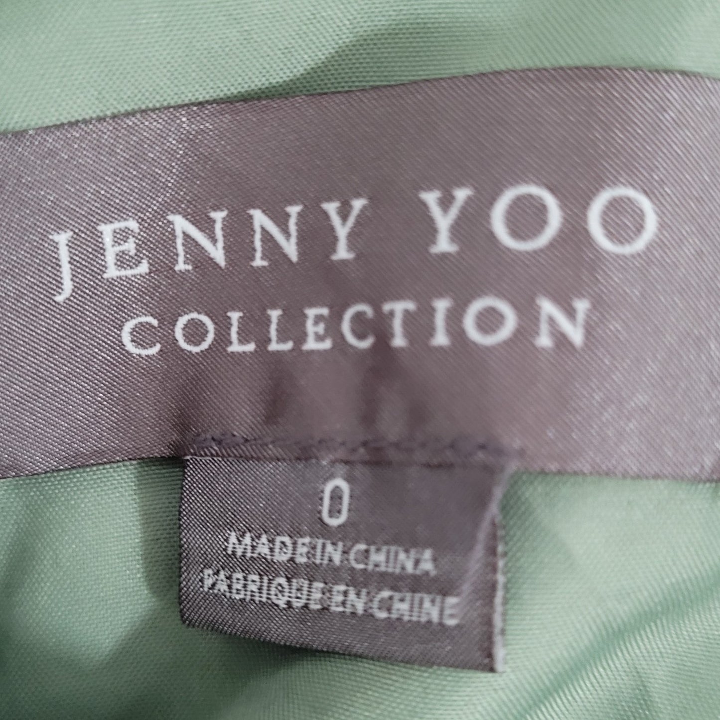 Jenny Yoo Collection Green Sheer Overlay Lined Maxi A Line Skirt Size 0 (28x37)