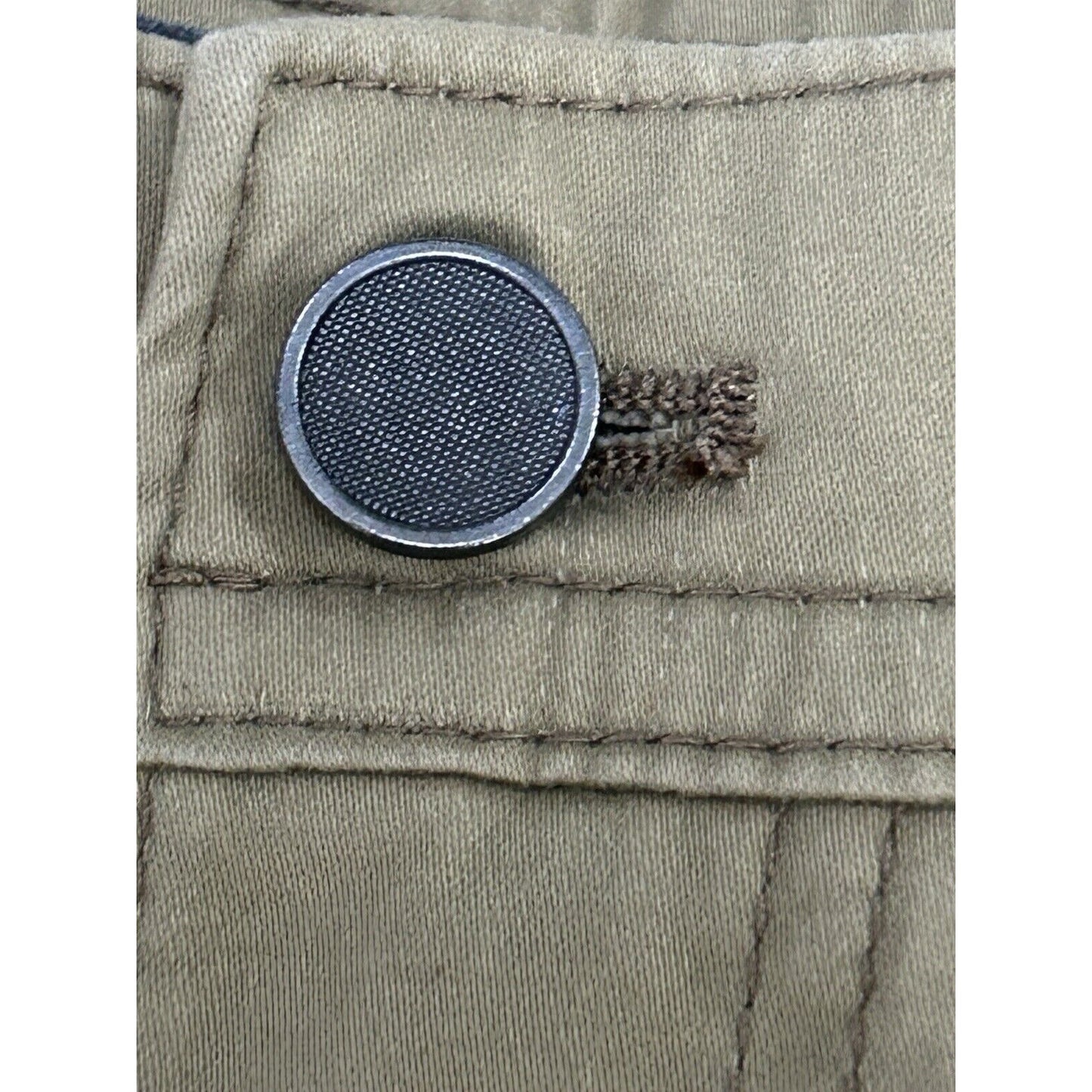 NWT Saks Fifth Avenue Khaki Cotton Blend Straight Leg Pants Mens Size (32X32)
