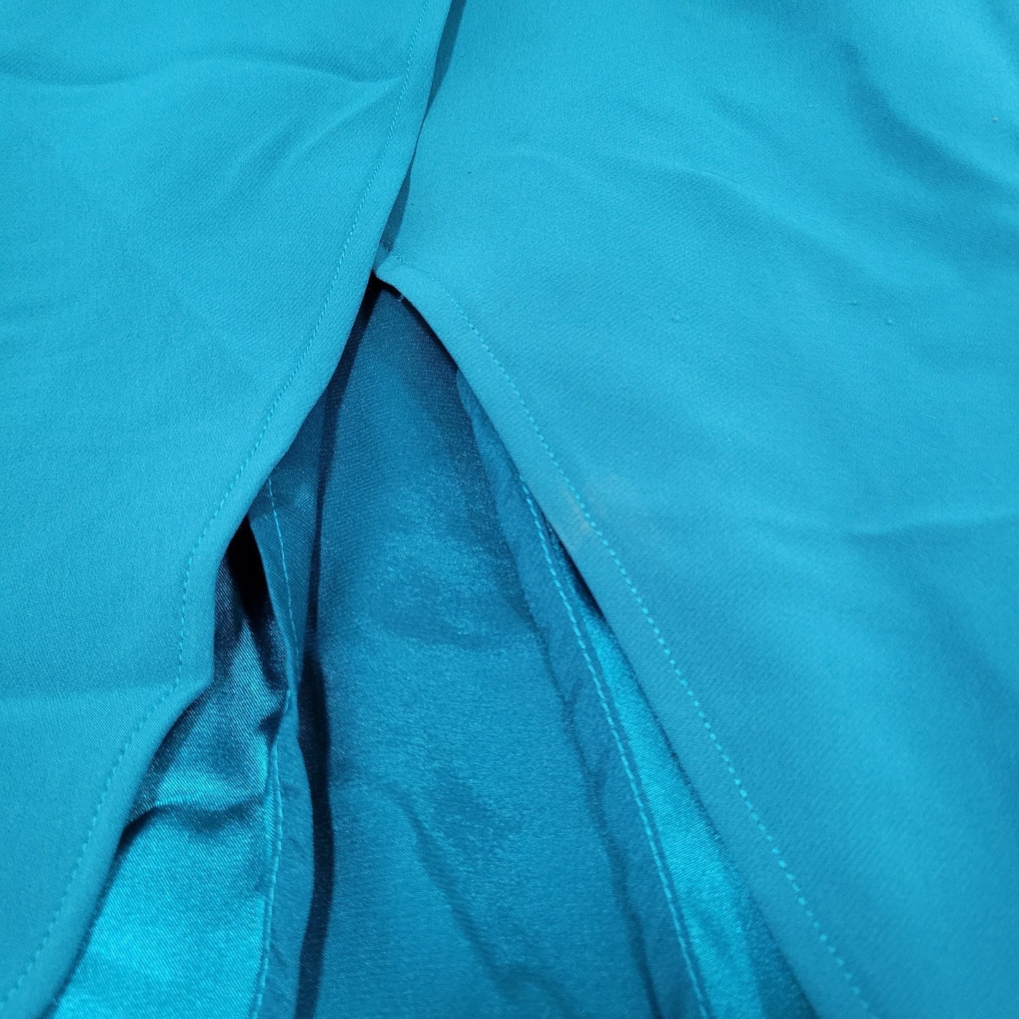 Lovers + Friends Green Strapless Asymmetric Slit Stretch Midi Dress USA Medium M