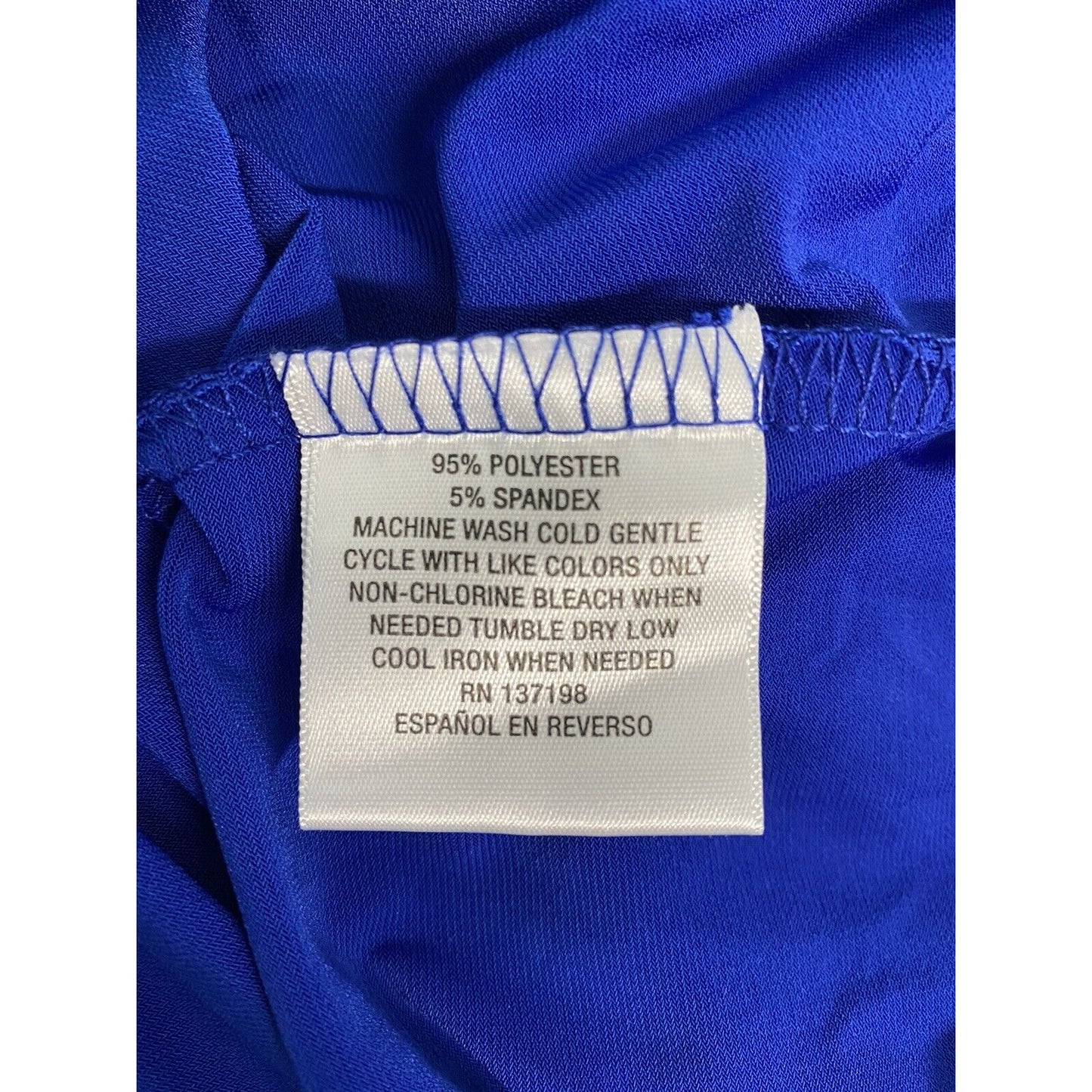 NWT Thalia Sodi April Fashion Hi-Low Blue Layered Keyhole Neckline Long Dress M