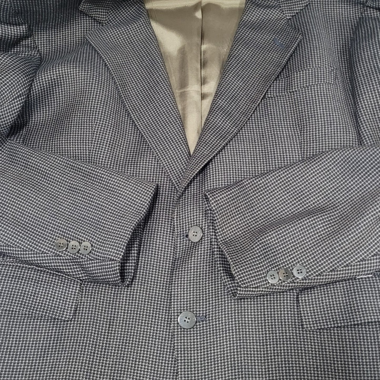 Pierre Balmain Paris Brown 2 Button Ventless Notch Blazer Sport Coat USA 45