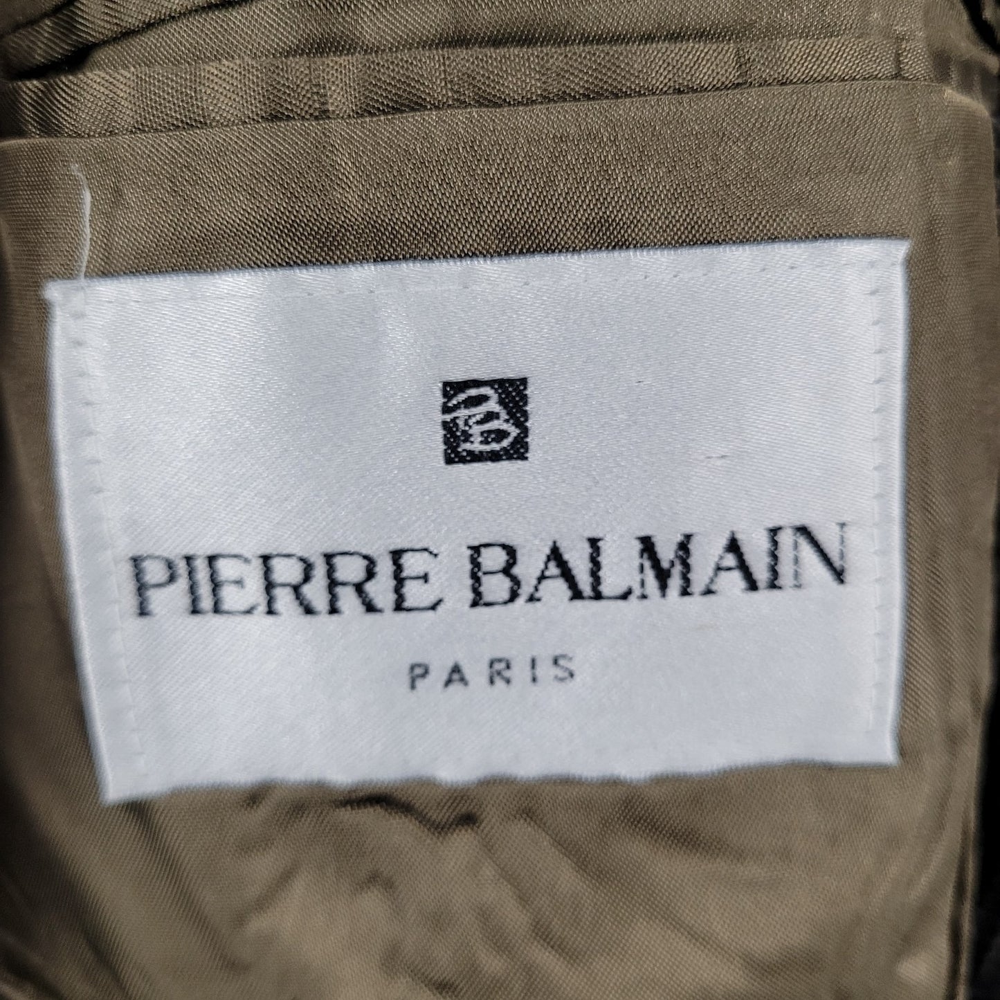 Pierre Balmain Paris Brown 2 Button Ventless Notch Blazer Sport Coat USA 45