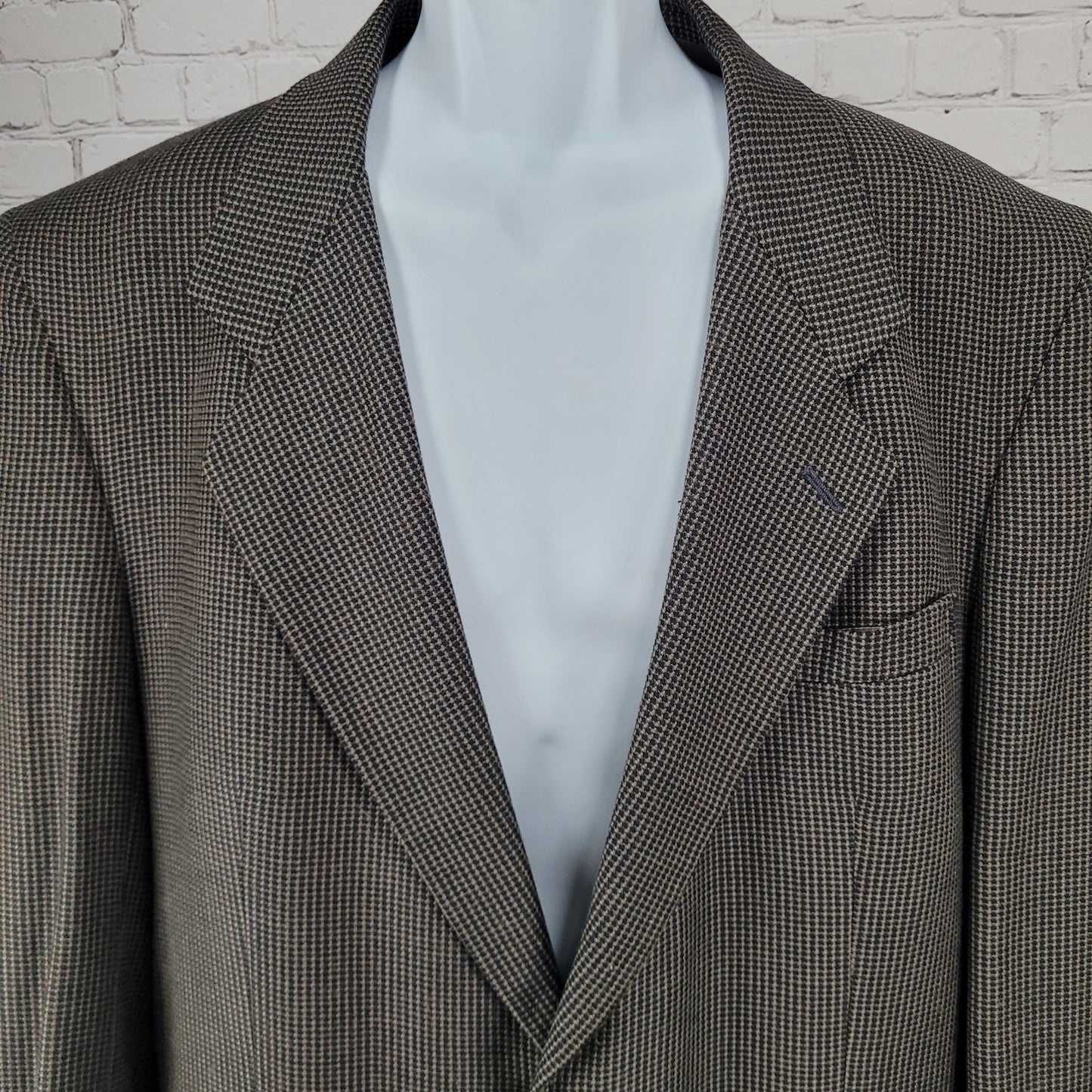 Pierre Balmain Paris Brown 2 Button Ventless Notch Blazer Sport Coat USA 45