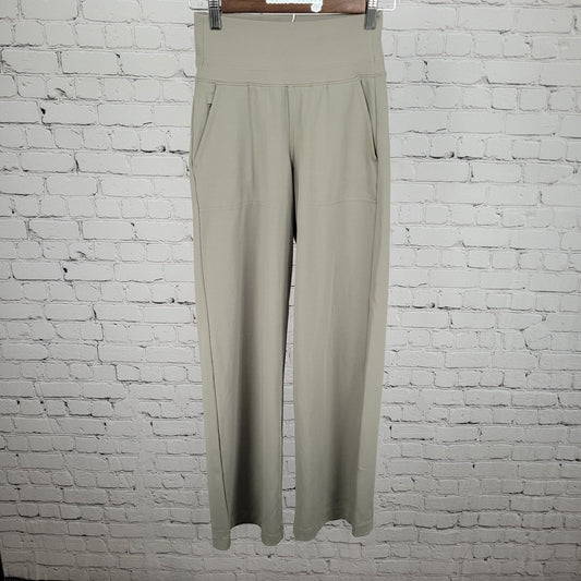 Athleta Grey Venice Wide Leg High Rise Stretch Pull On Pants XXS (22x31)