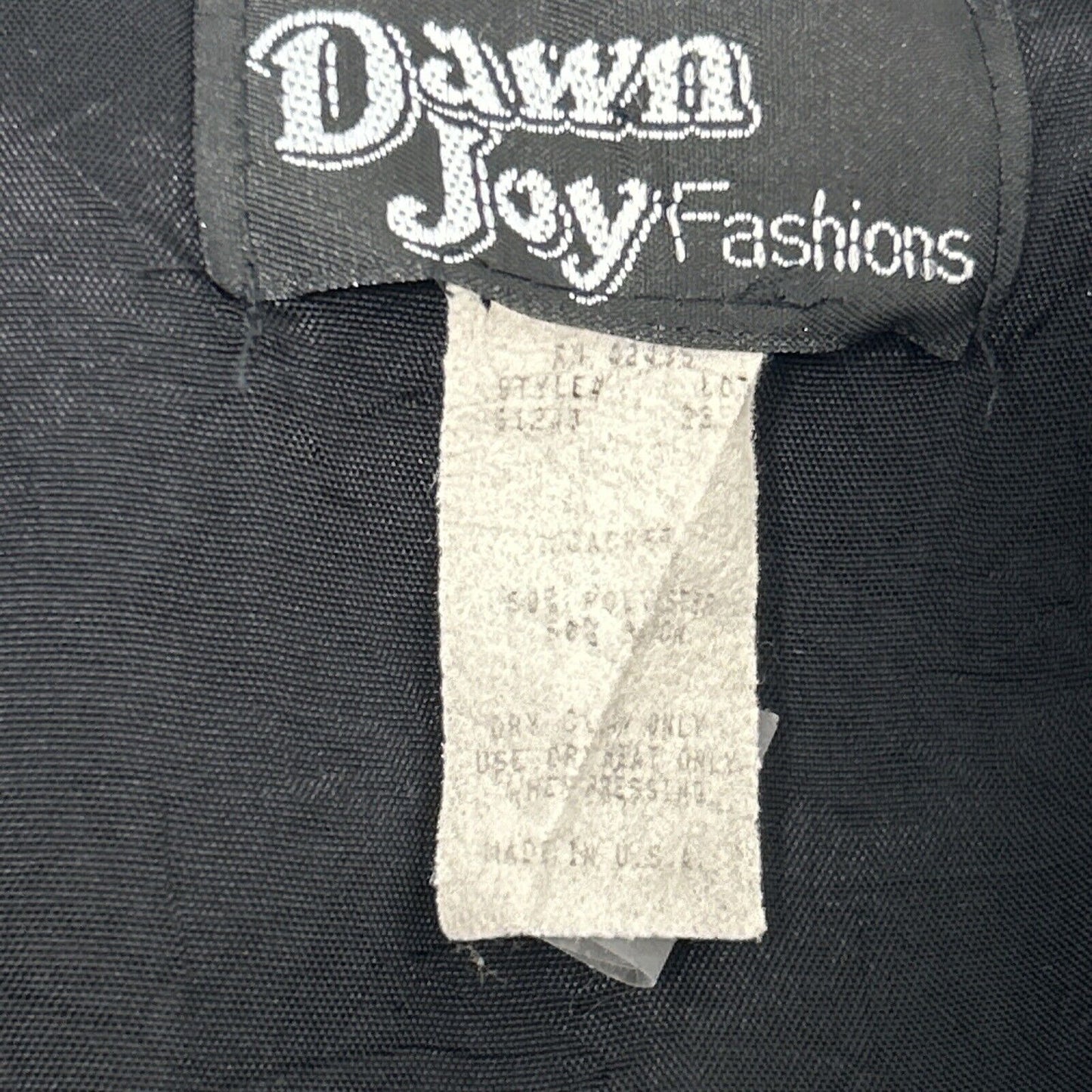 VTG Dawn Joy Fashions Black White Check 3 Button Front Women’s Jacket Blazer S