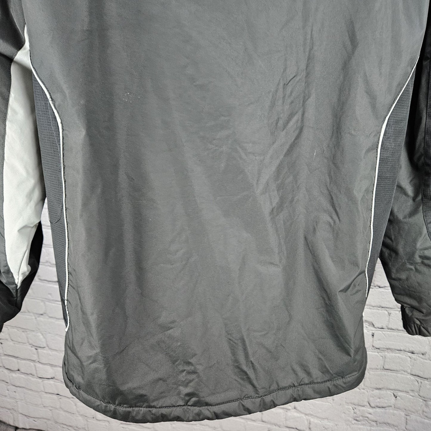 Free Country Black Grey FCXTREME Fleece Liner  Insulated Hooded Jacket Medium M