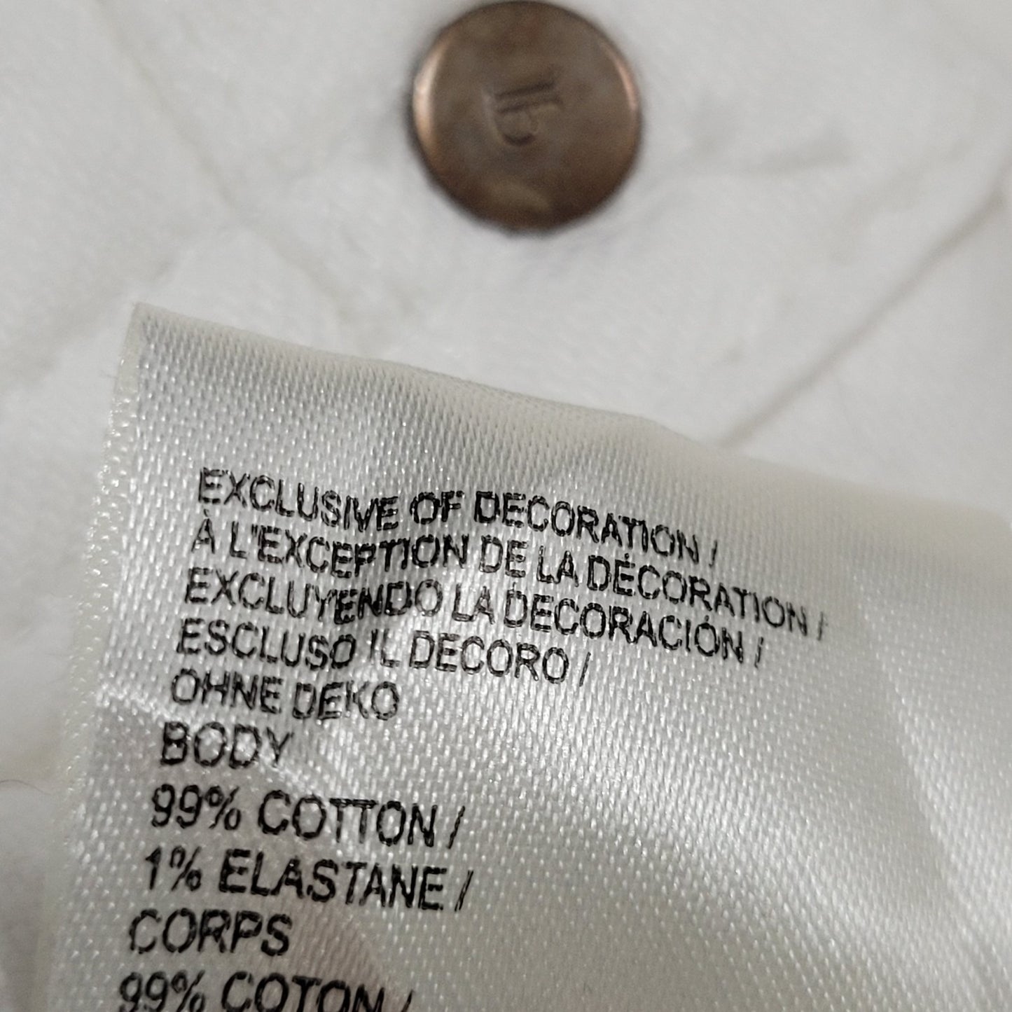 Pilcro Anthropologie White Cotton Stretch Mid Rise Shorts Size 26 (26x5.5)