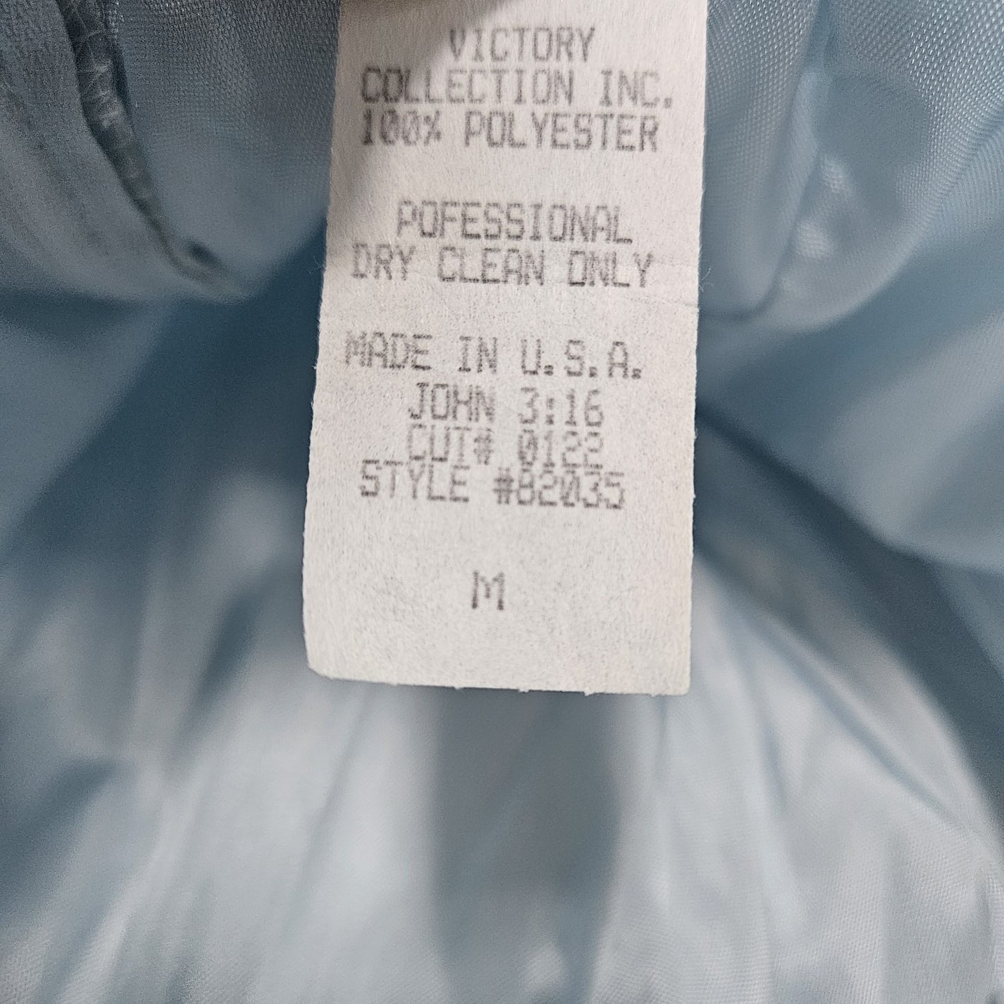 VTG Victory Collection Blue Corset Lace Up Embroidery Long Dress Gown USA Medium