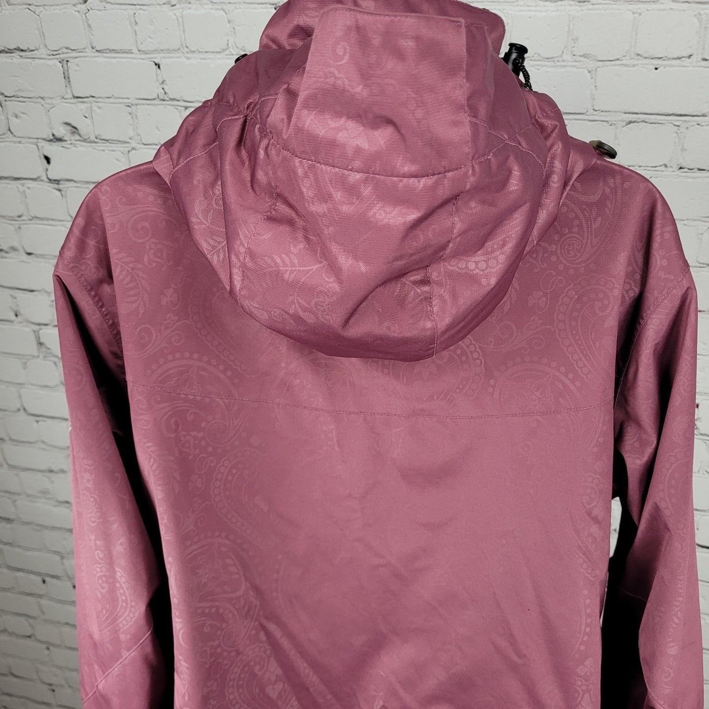 Ride Snowboards Purple Full Zip Waterpoof Removable Hood Jacket Size Medium M