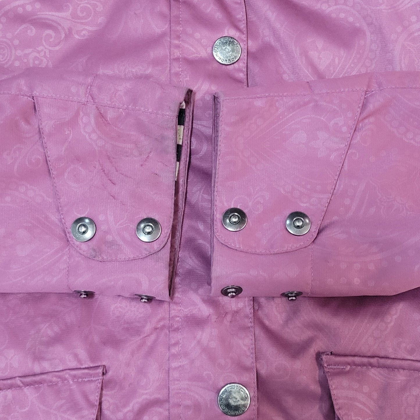 Ride Snowboards Purple Full Zip Waterpoof Removable Hood Jacket Size Medium M