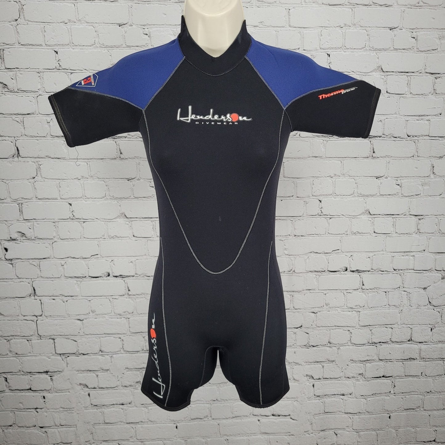 Henderson Divewear Black 3mm Thermoprene Shorty Springsuit A630CB Wetsuit 8