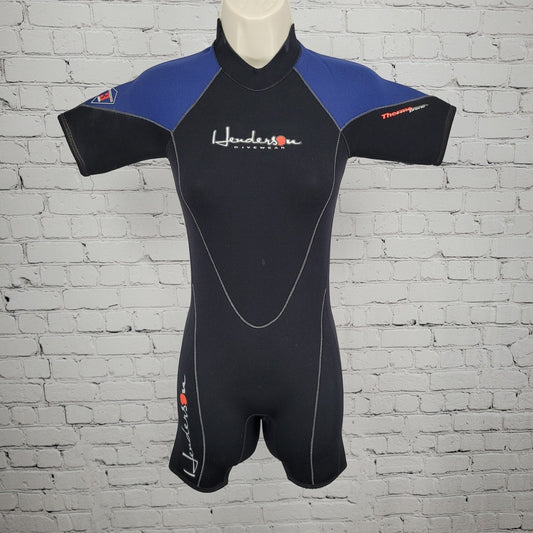 Henderson Divewear Black 3mm Thermoprene Shorty Springsuit A630CB Wetsuit 8