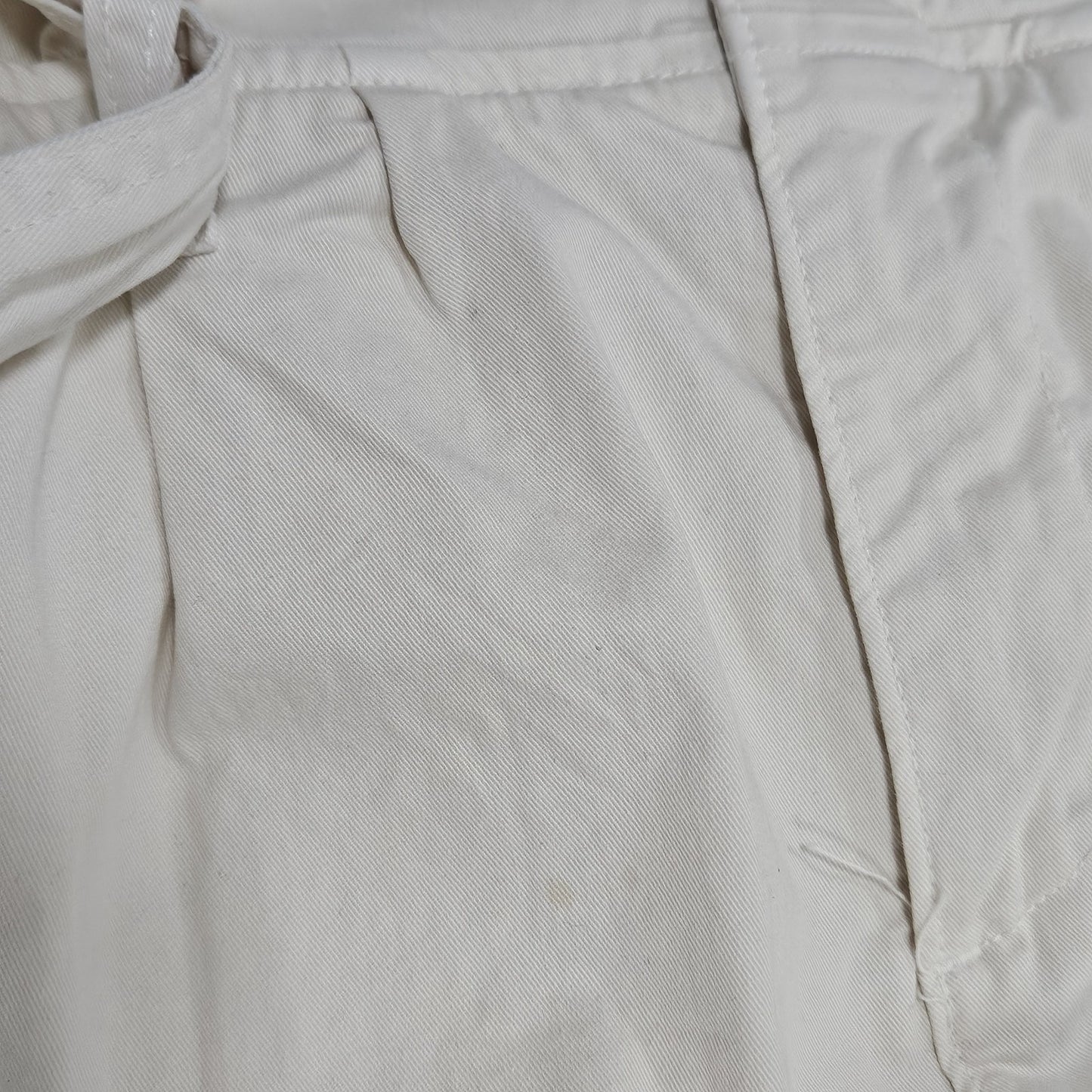 J.CREW Ivory Long Sleeve Zip Belted  Pleated One Piece Jumper Coveralls 0