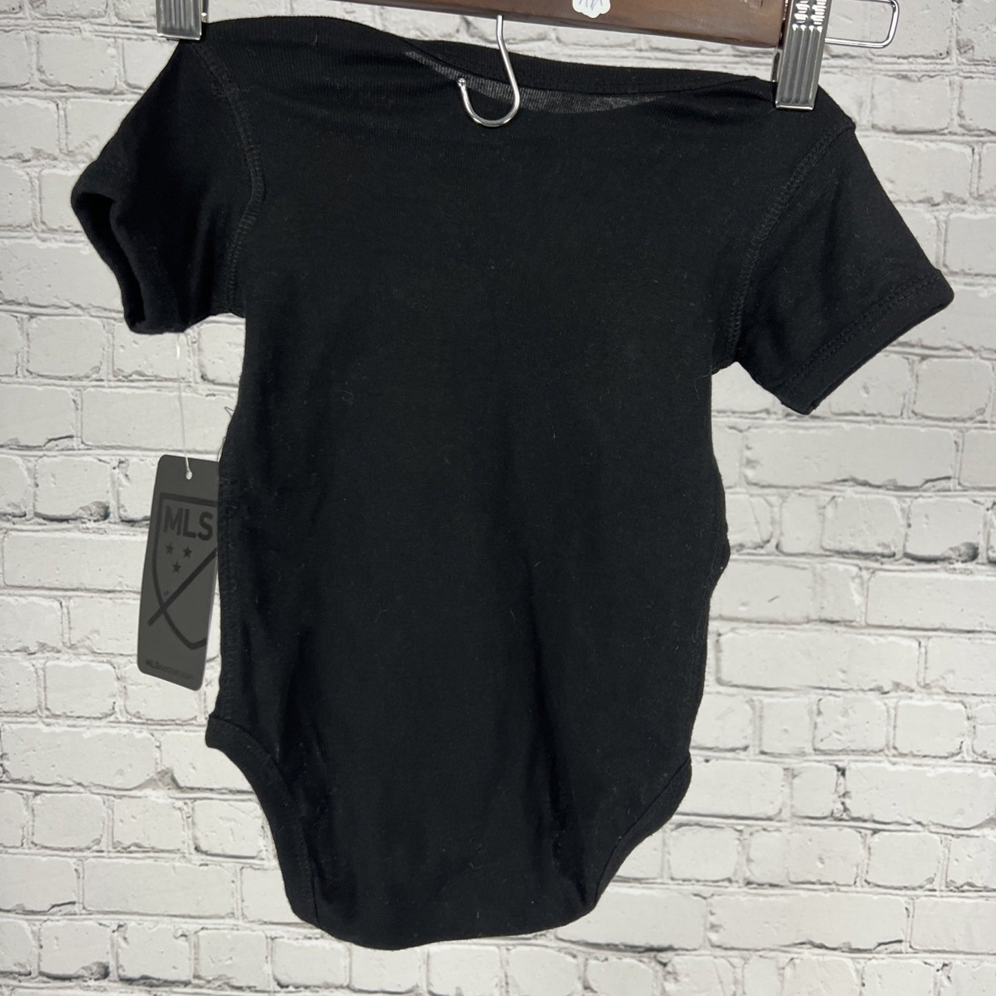 NWT Austin FC Texas MLS Soccer Black Cotton One Piece Infant Baby 3-6M