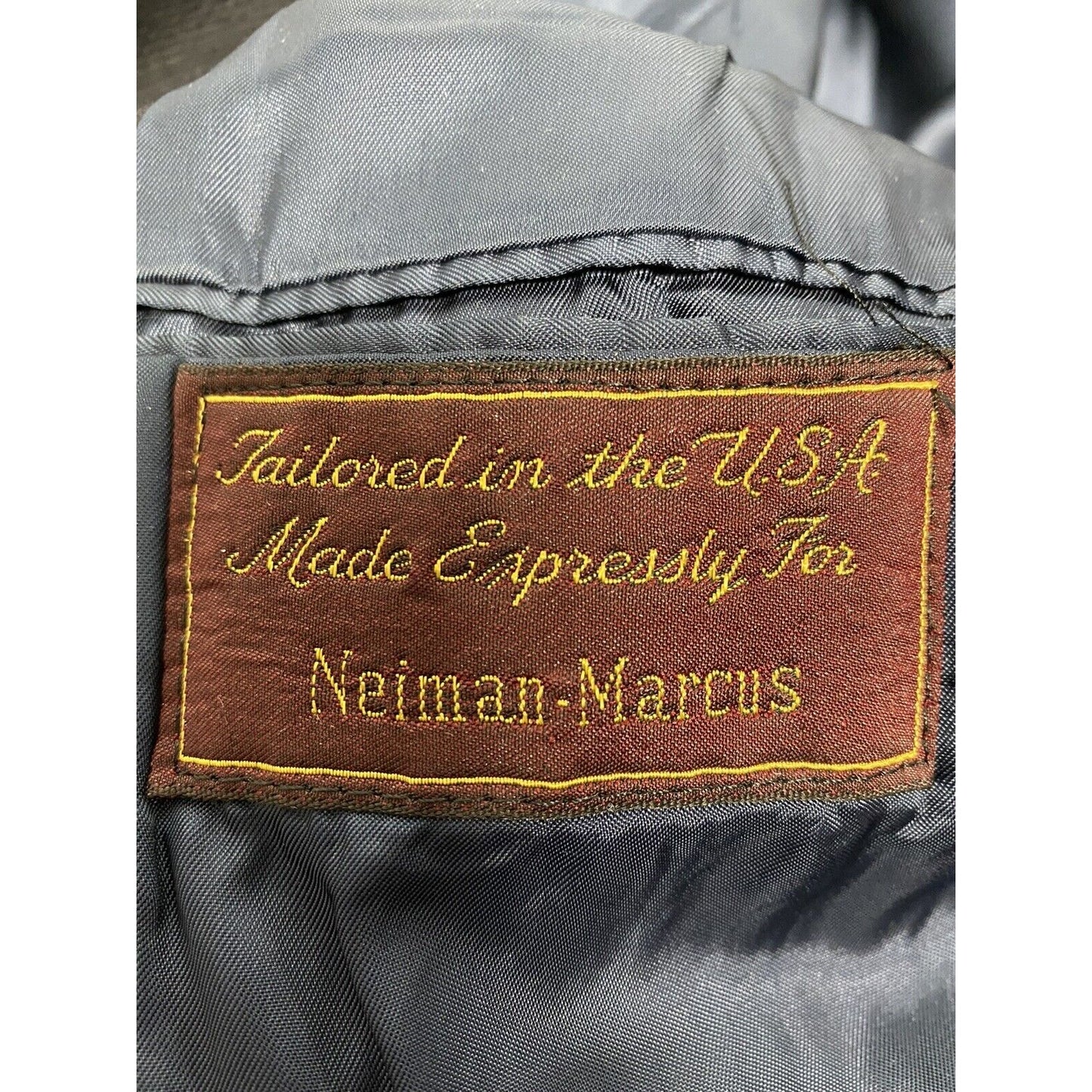 Nino Cerruti Nieman Marcus Two Button Very Dark Blue Blazer Jacket 38R *READ*