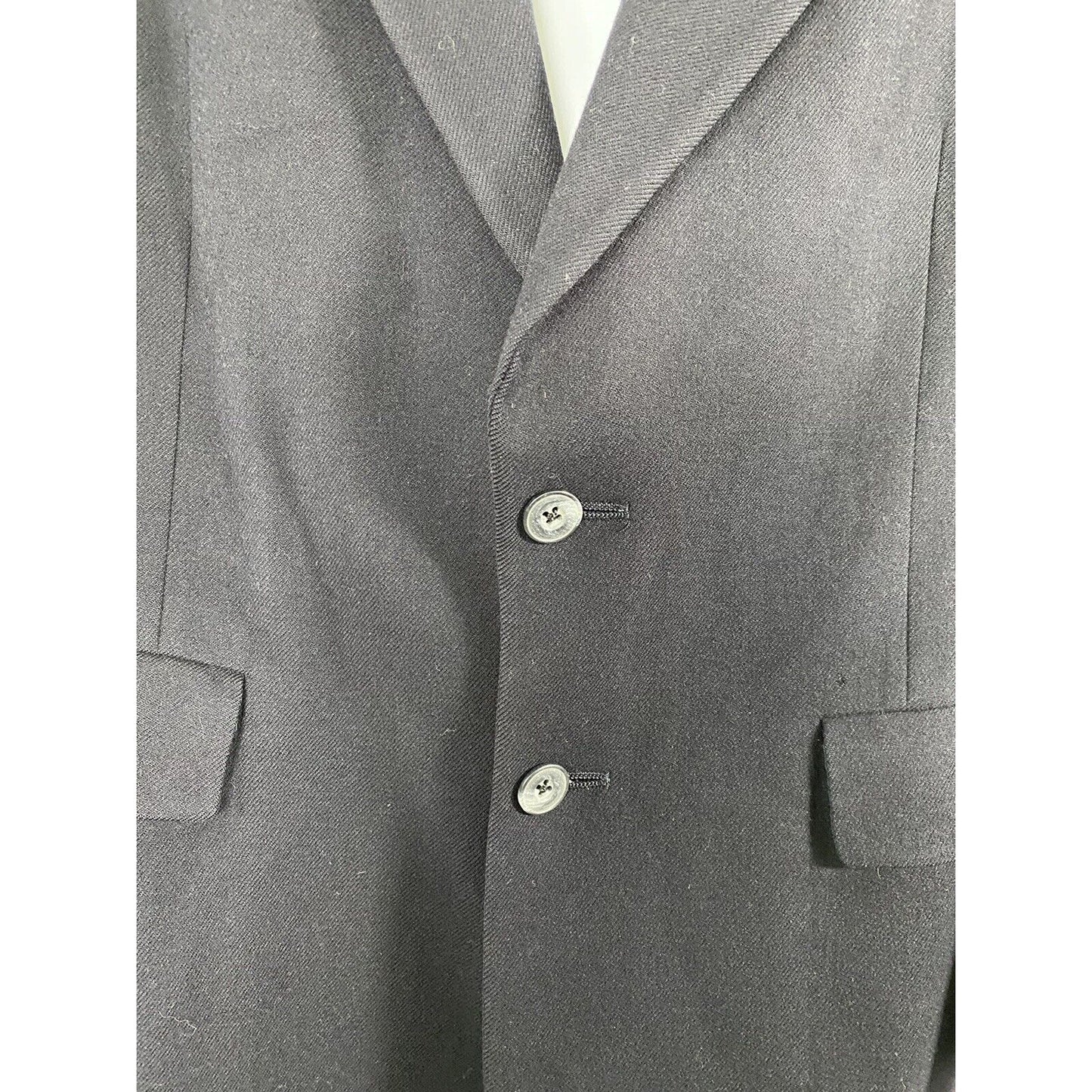 Nino Cerruti Nieman Marcus Two Button Very Dark Blue Blazer Jacket 38R *READ*