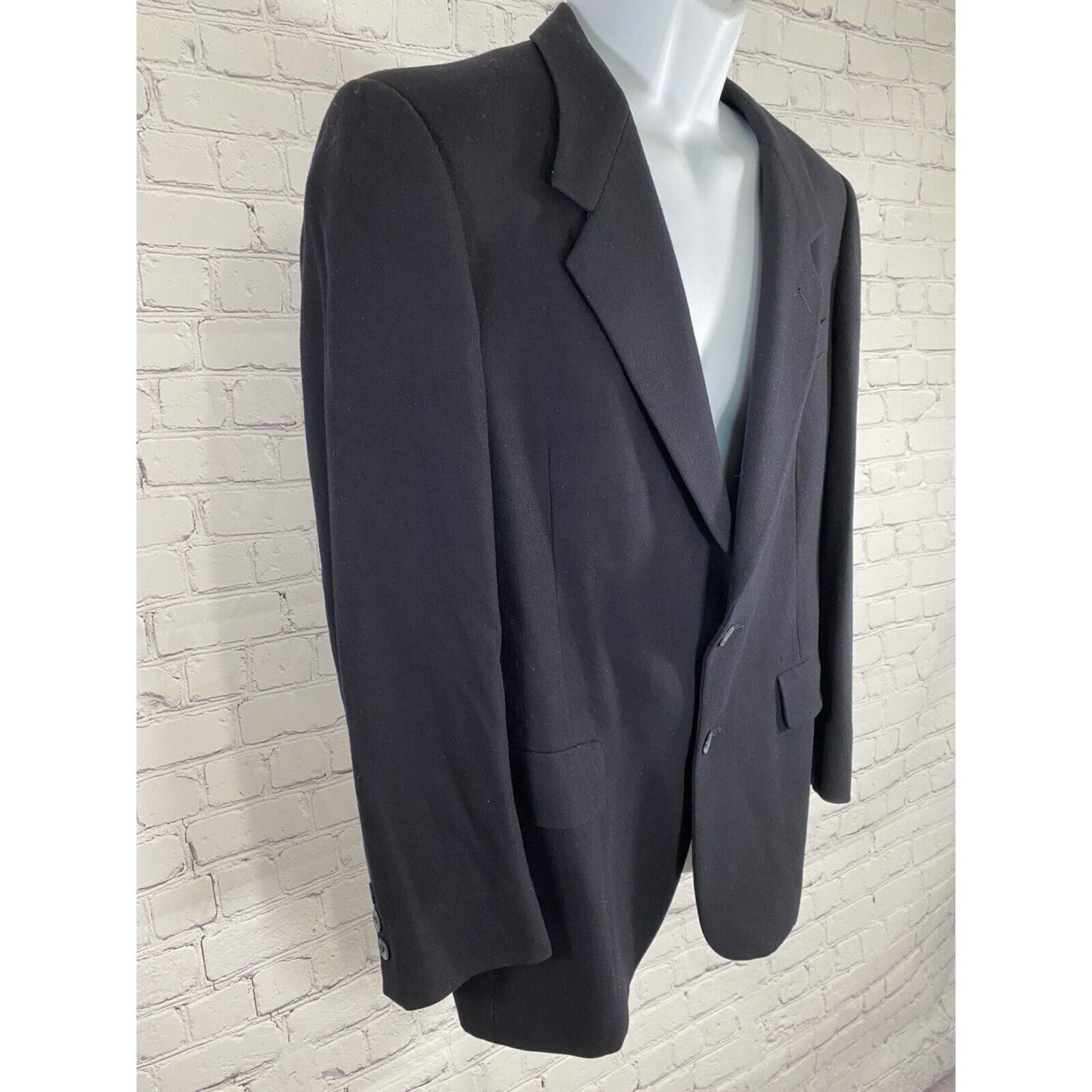 Nino Cerruti Nieman Marcus Two Button Very Dark Blue Blazer Jacket 38R *READ*