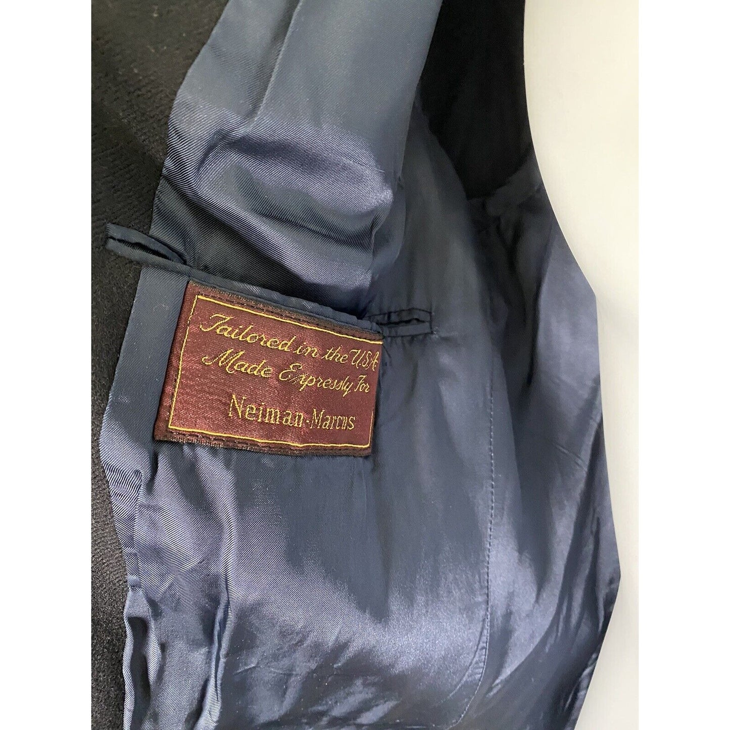 Nino Cerruti Nieman Marcus Two Button Very Dark Blue Blazer Jacket 38R *READ*