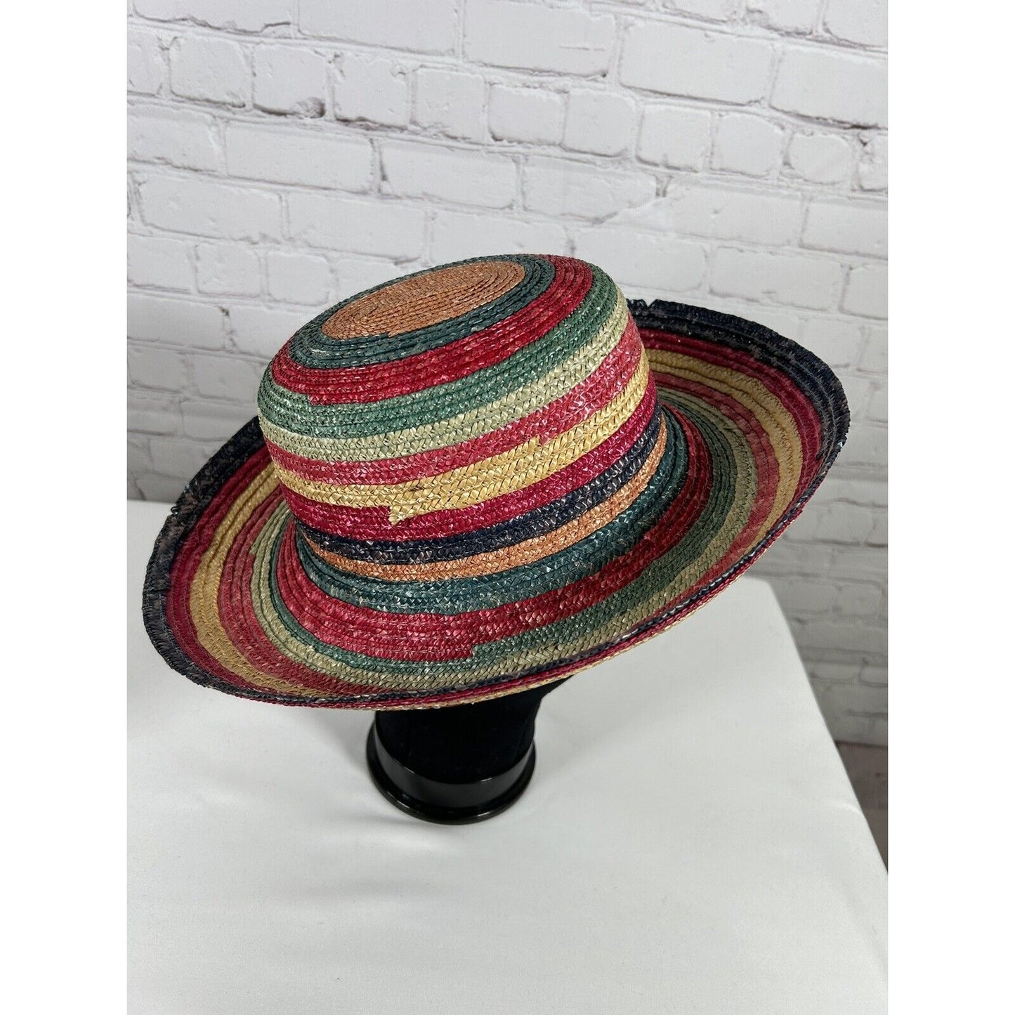 The Scala Collection Rainbow Rolled Brim Women’s Sun Hat S Small