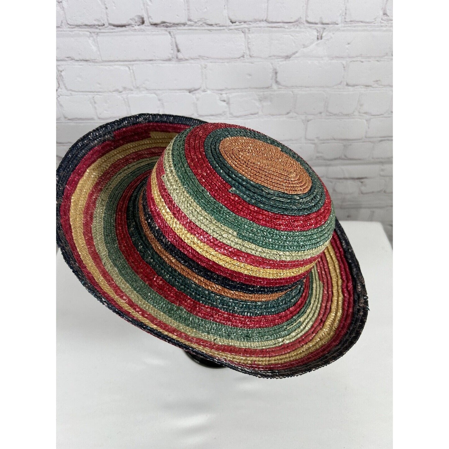 The Scala Collection Rainbow Rolled Brim Women’s Sun Hat S Small