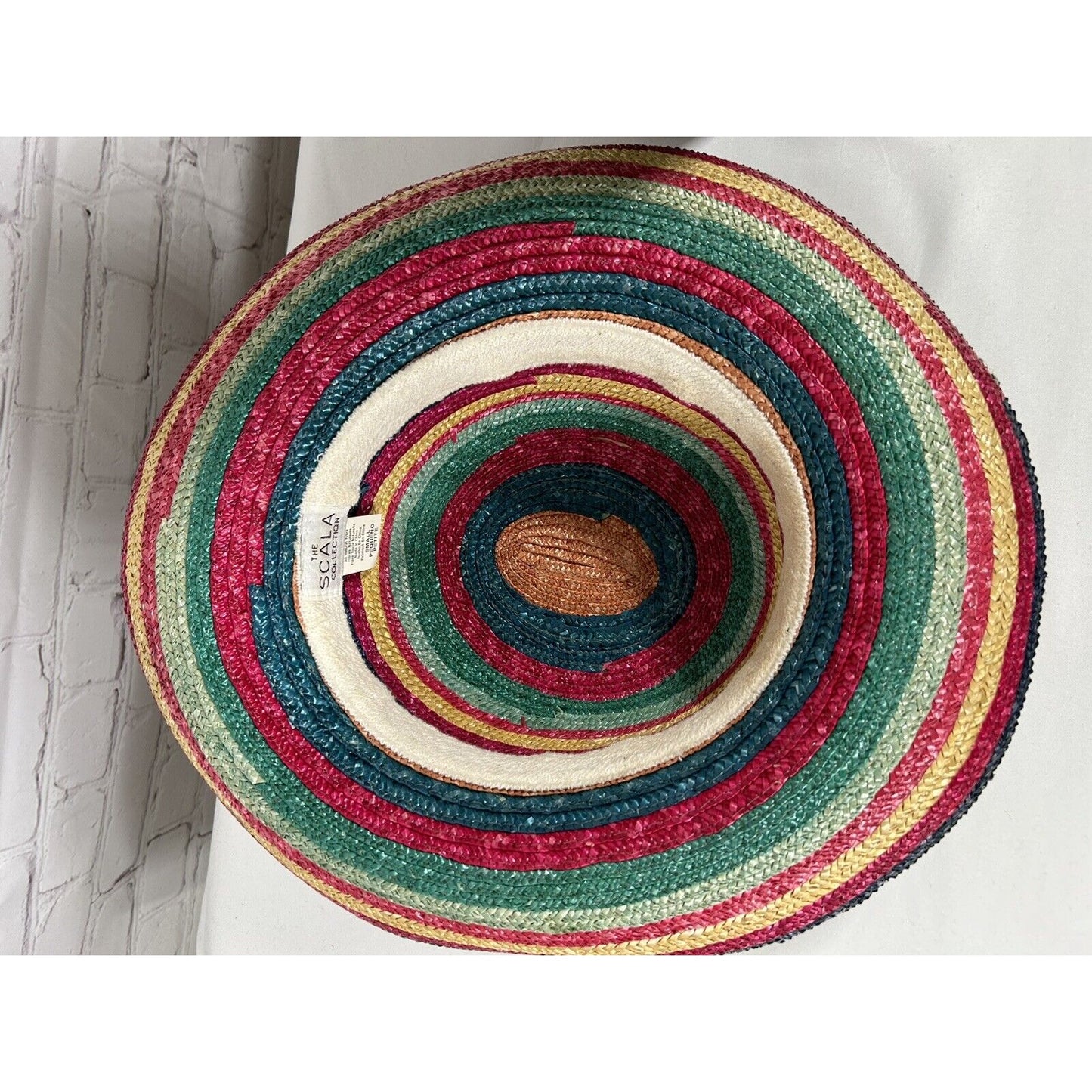 The Scala Collection Rainbow Rolled Brim Women’s Sun Hat S Small